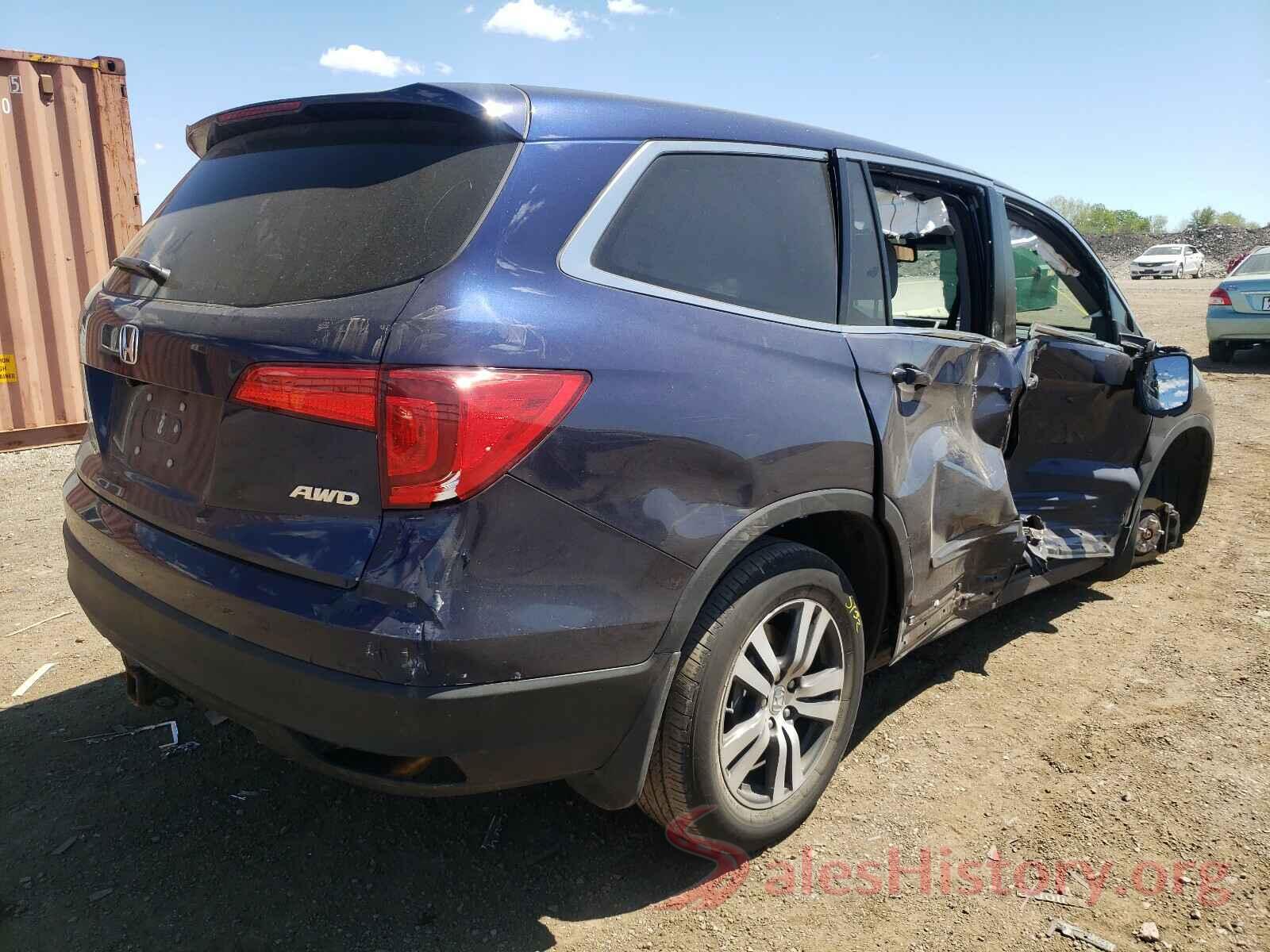 5FNYF6H60HB001675 2017 HONDA PILOT