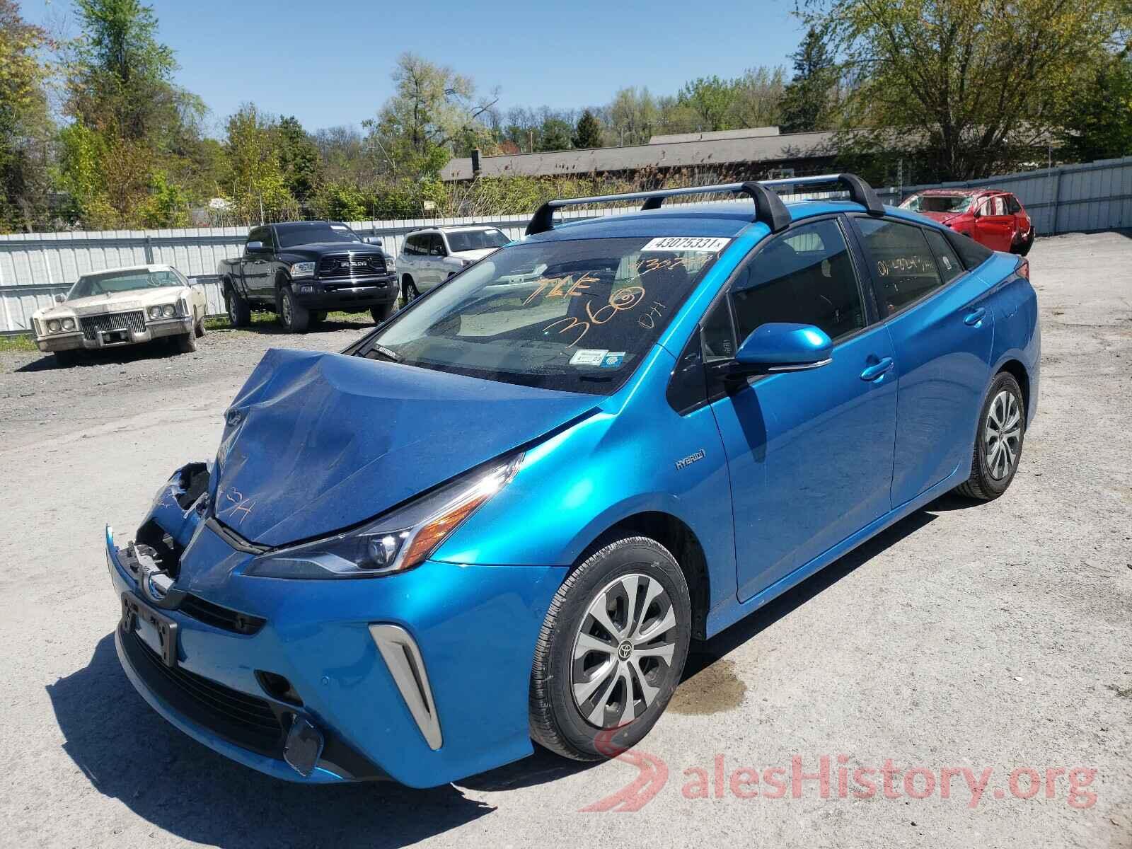 JTDL9RFU7K3008437 2019 TOYOTA PRIUS