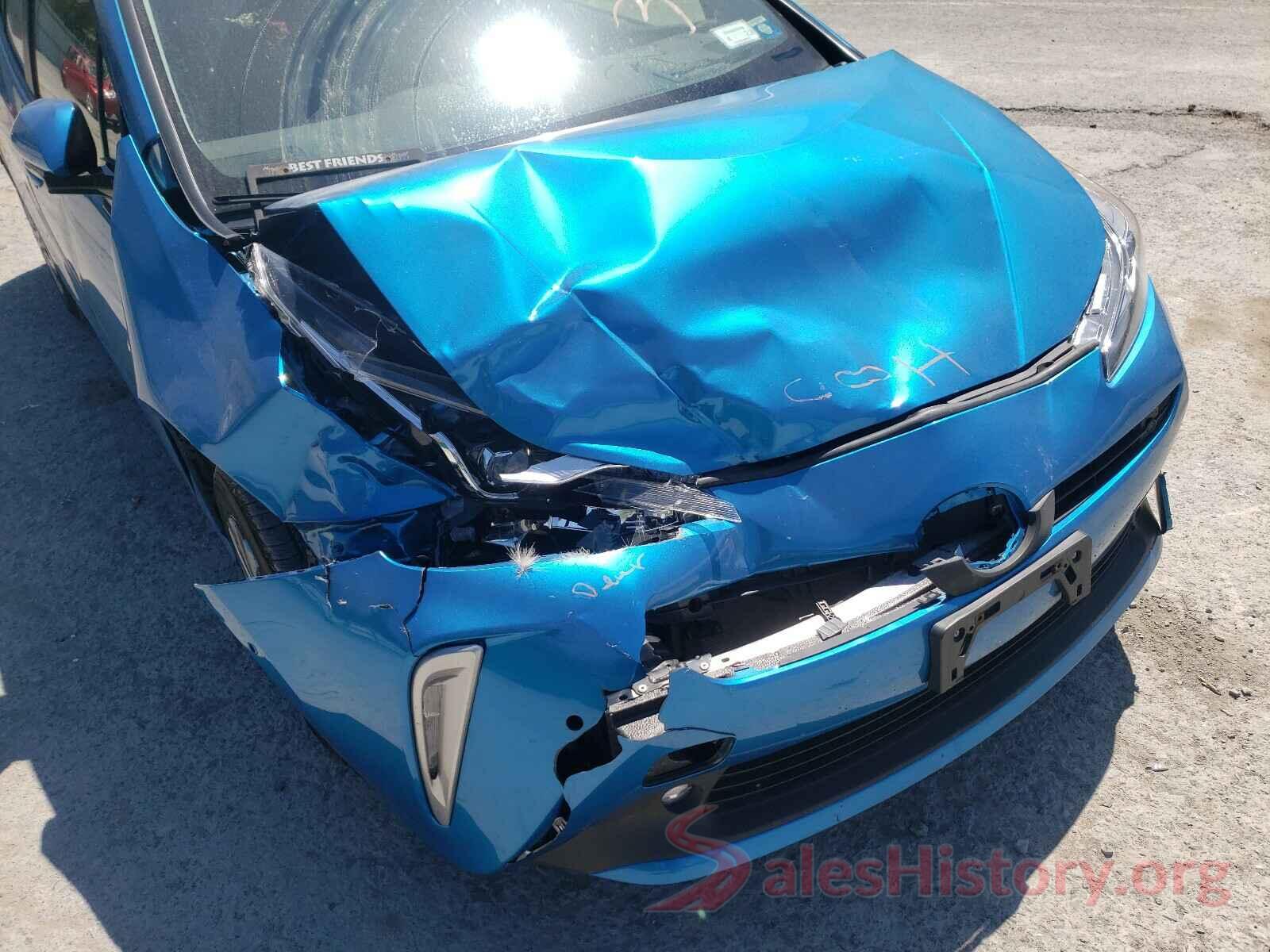 JTDL9RFU7K3008437 2019 TOYOTA PRIUS