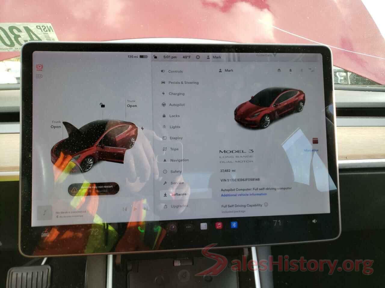 5YJ3E1EB6JF088148 2018 TESLA MODEL 3