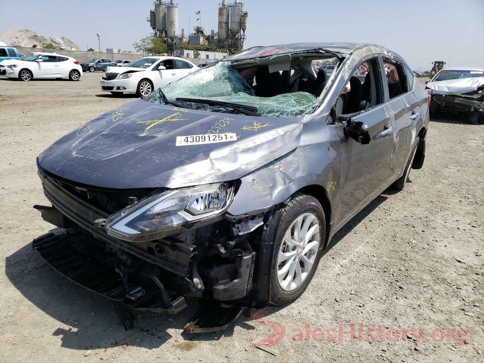 3N1AB7APXKY436739 2019 NISSAN SENTRA