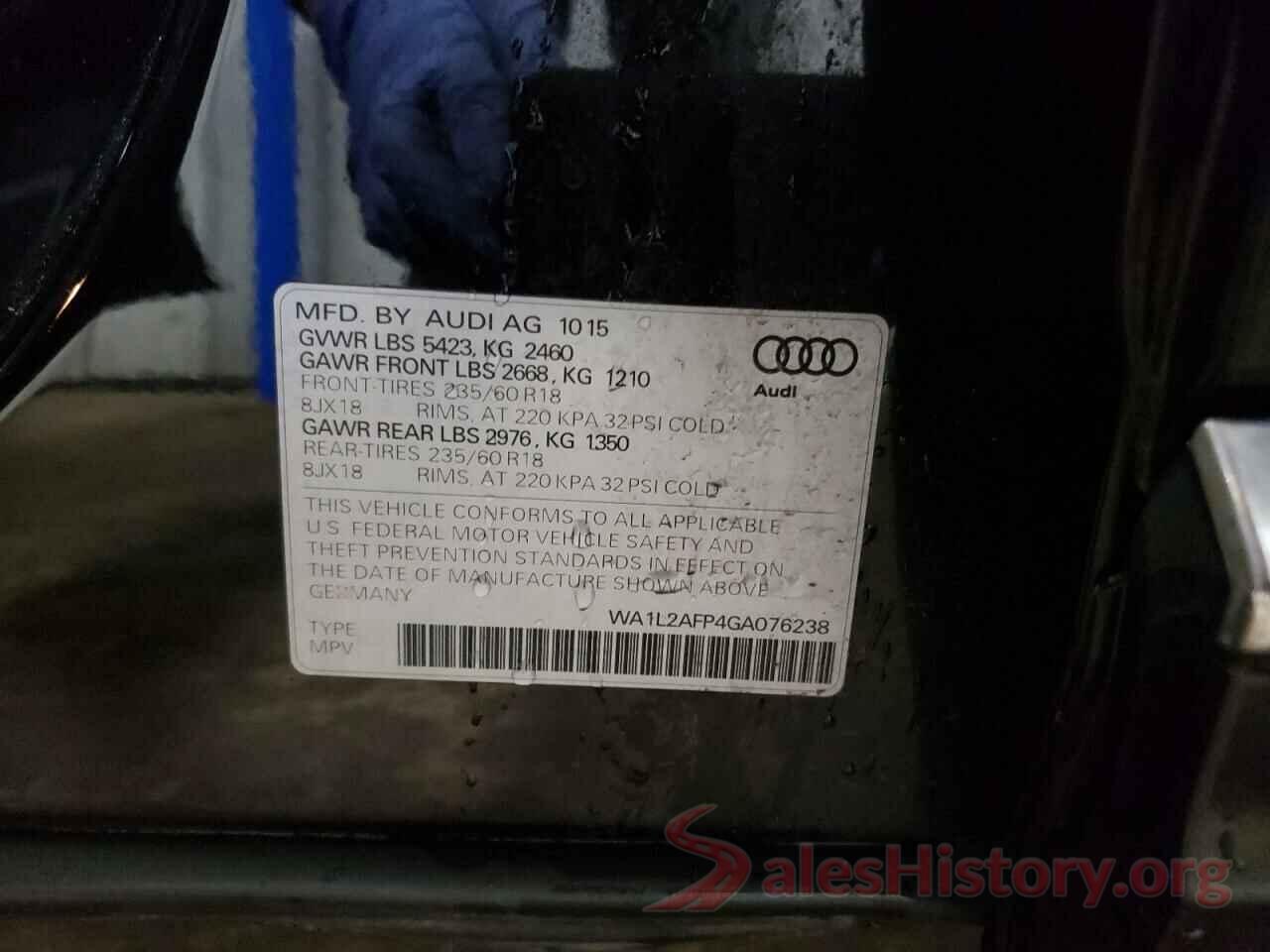 WA1L2AFP4GA076238 2016 AUDI Q5