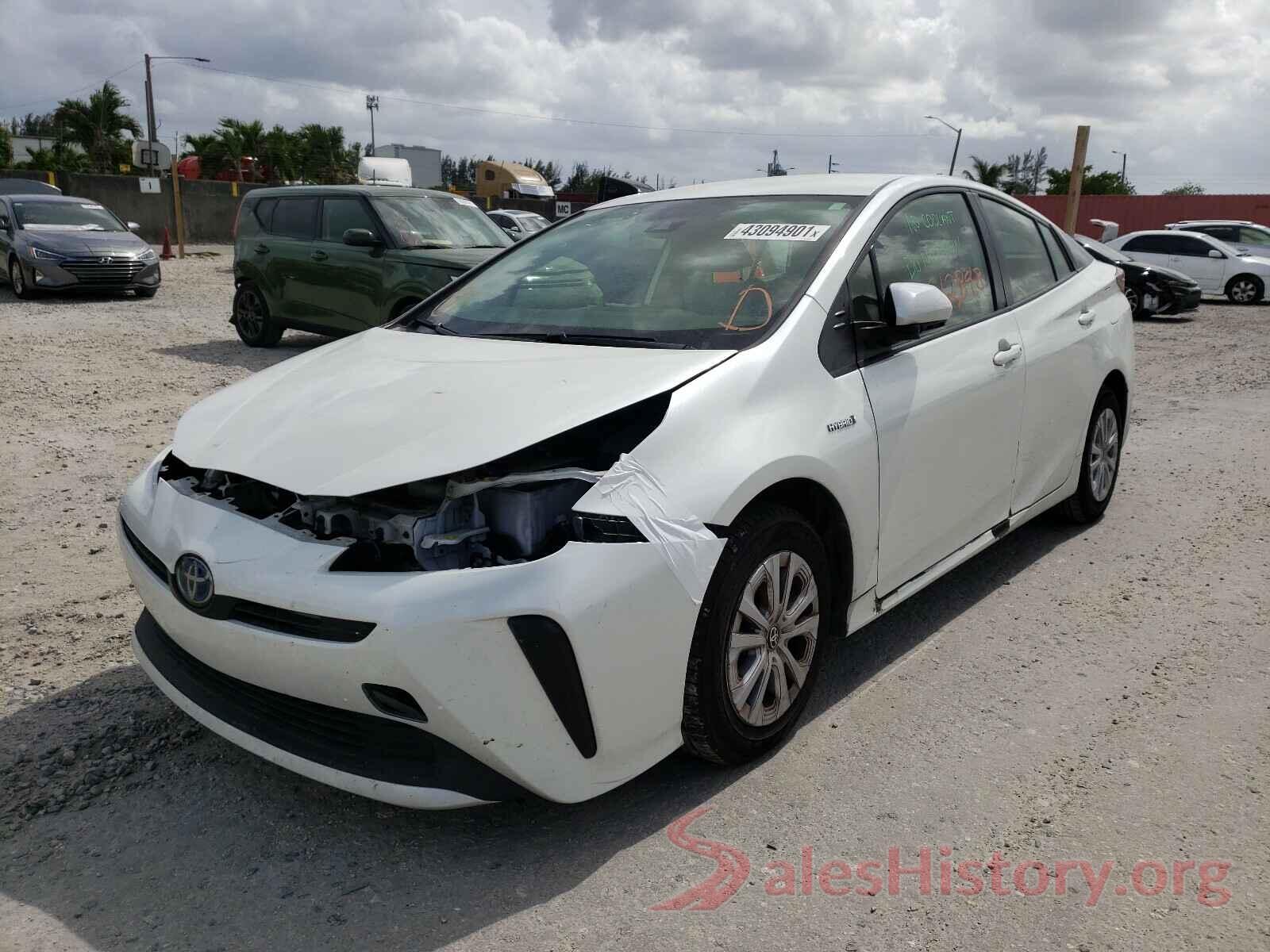 JTDKARFU8K3089385 2019 TOYOTA PRIUS