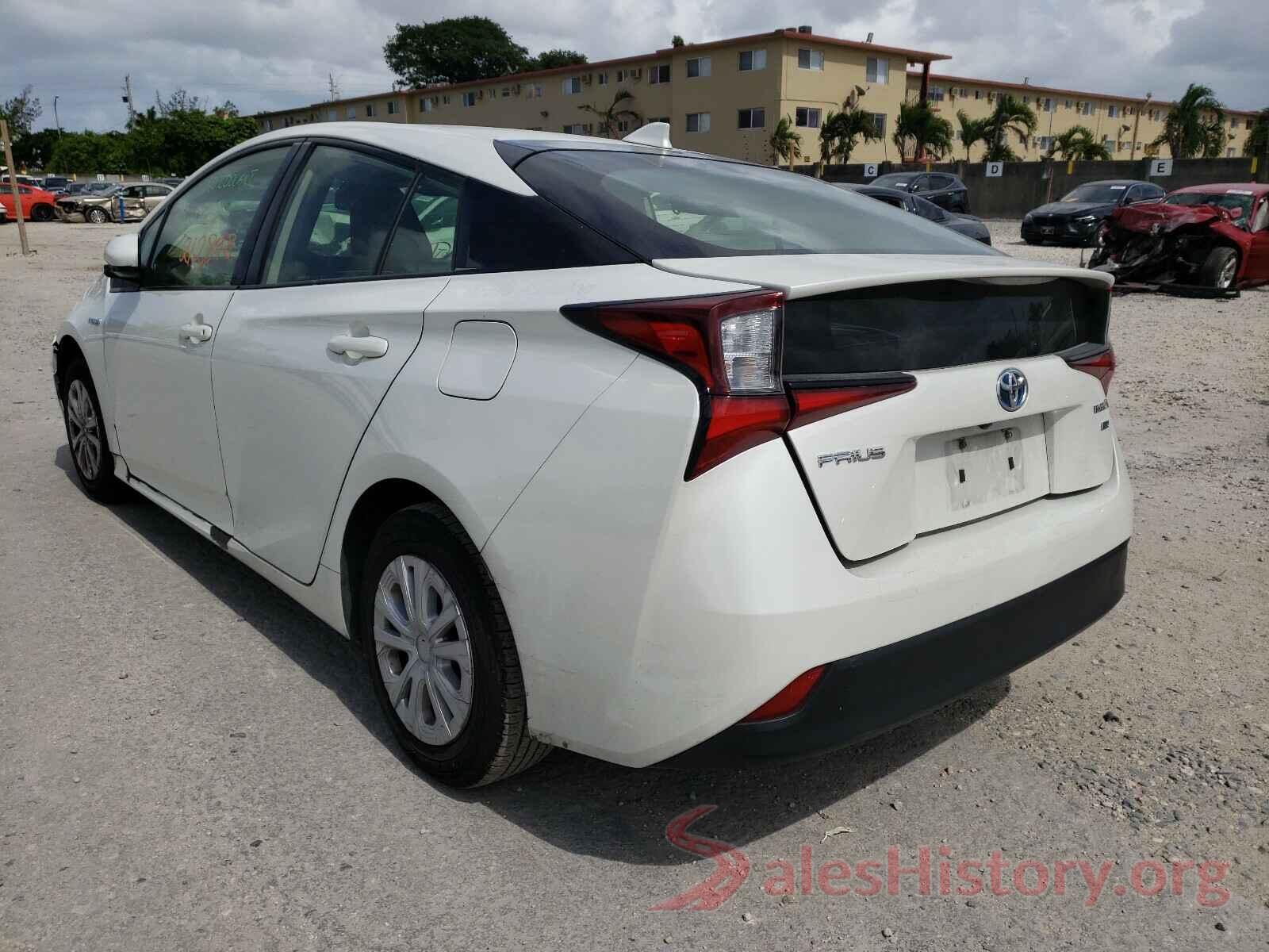 JTDKARFU8K3089385 2019 TOYOTA PRIUS