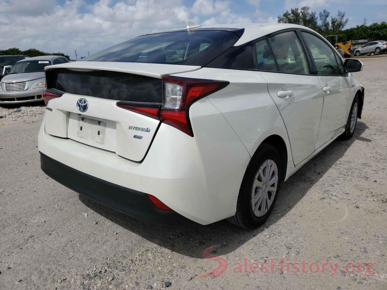 JTDKARFU8K3089385 2019 TOYOTA PRIUS