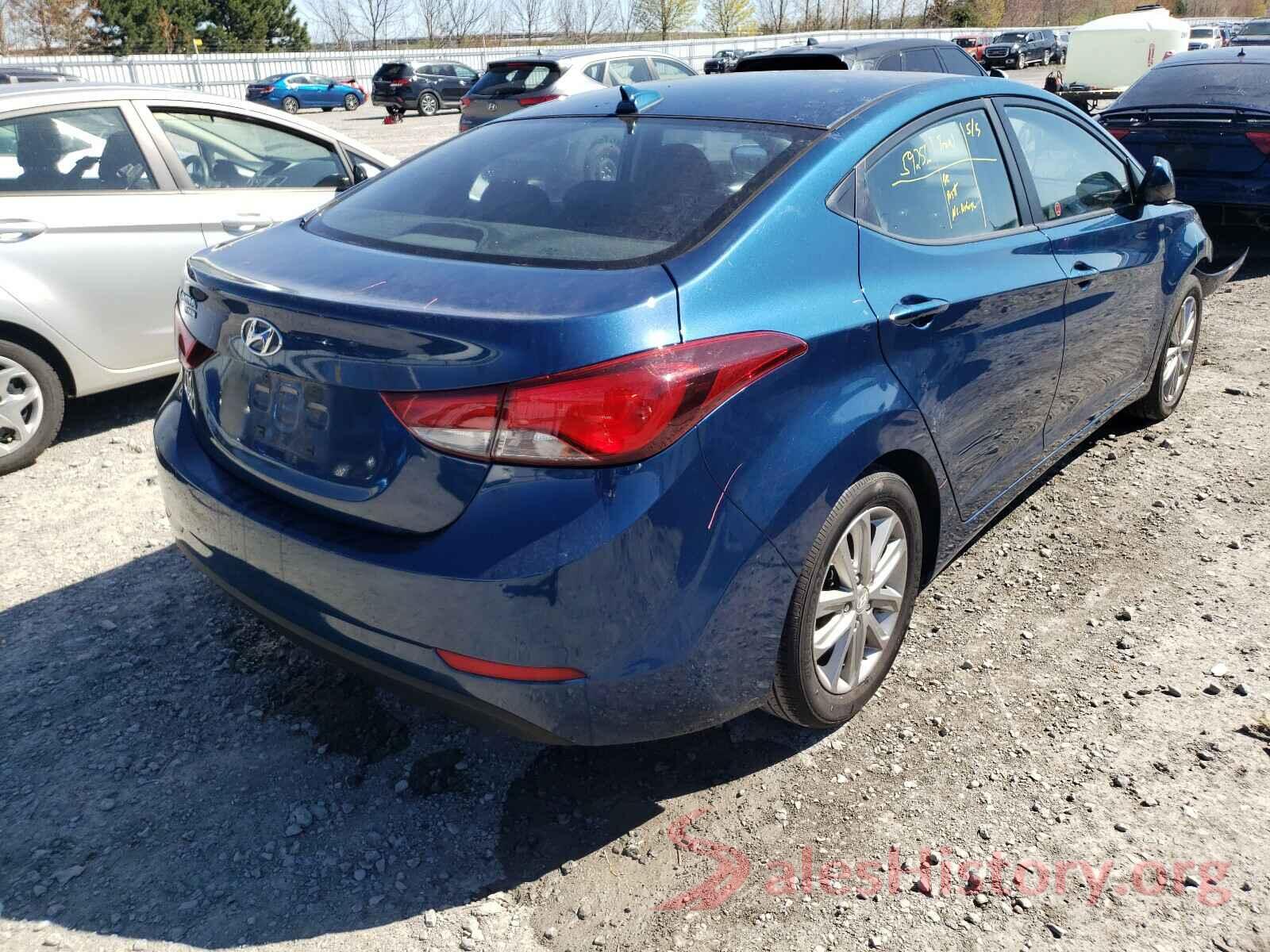 KMHDH4AE0GU619840 2016 HYUNDAI ELANTRA