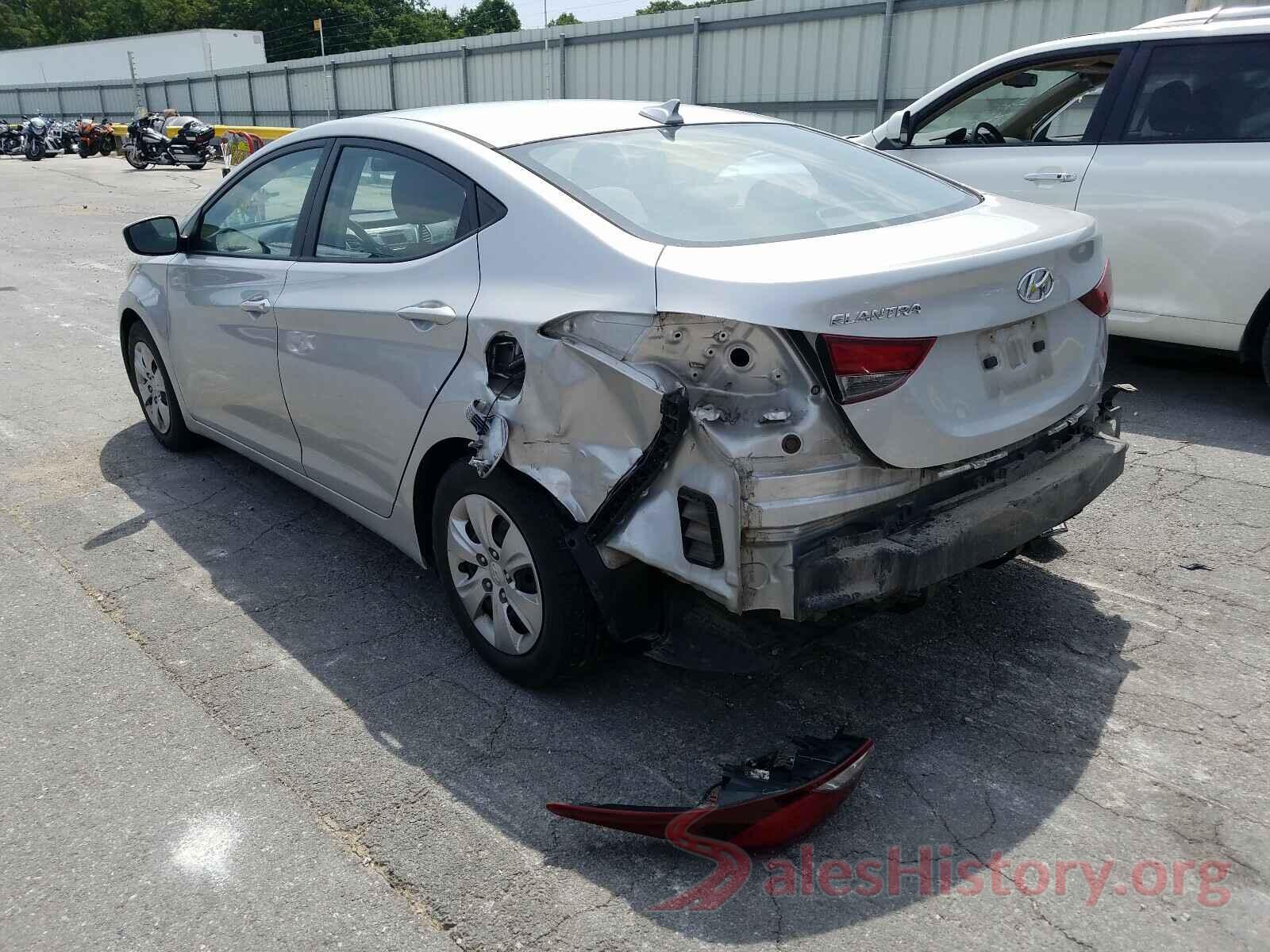 5NPDH4AE3GH705397 2016 HYUNDAI ELANTRA