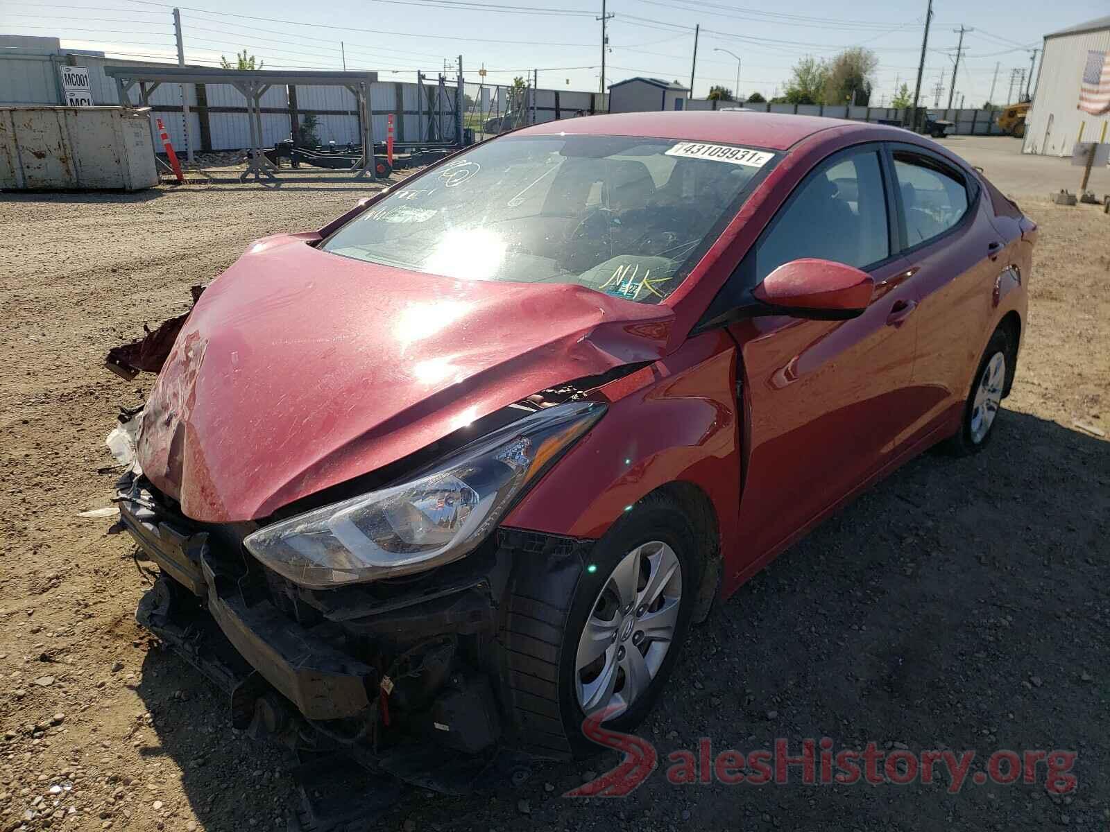 KMHDH4AE4GU517666 2016 HYUNDAI ELANTRA