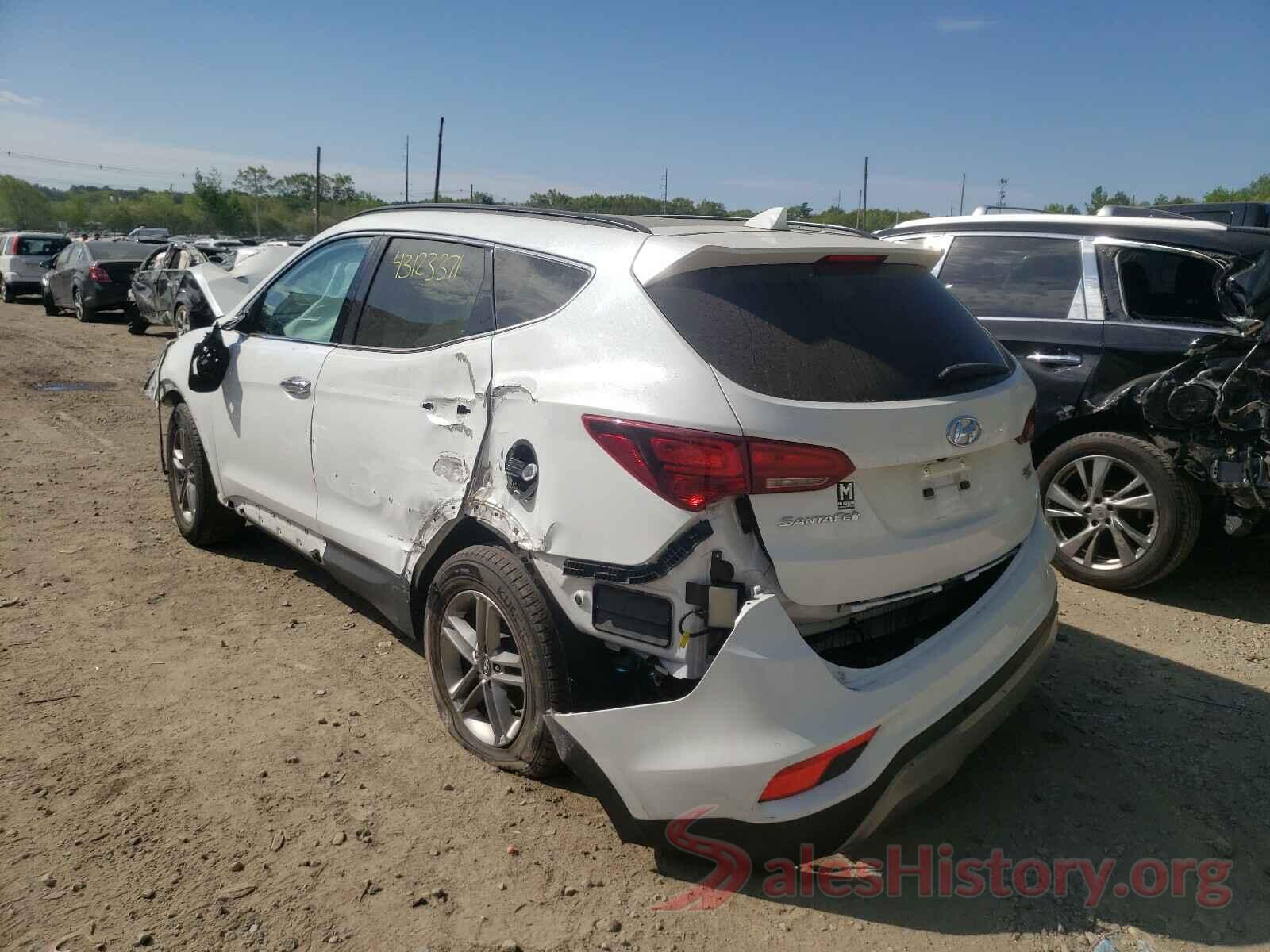 5NMZUDLBXHH033860 2017 HYUNDAI SANTA FE