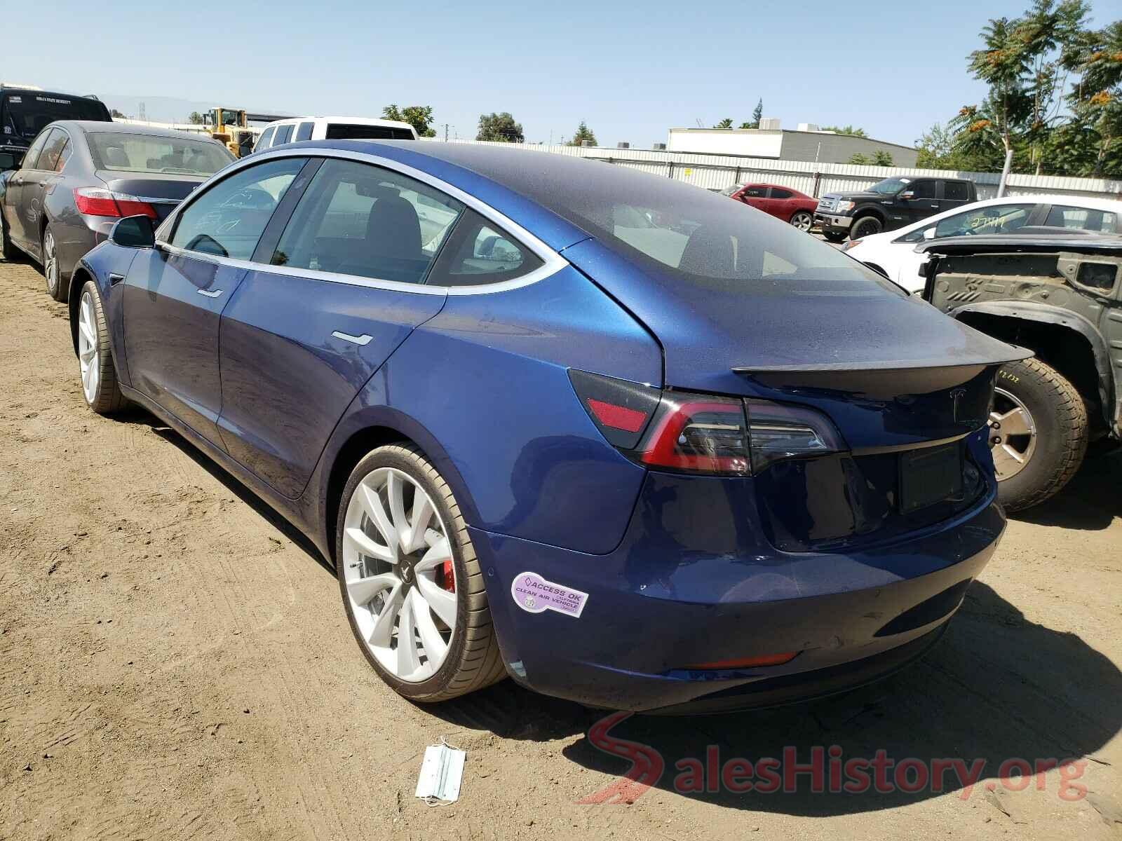 5YJ3E1EB5KF323379 2019 TESLA MODEL 3