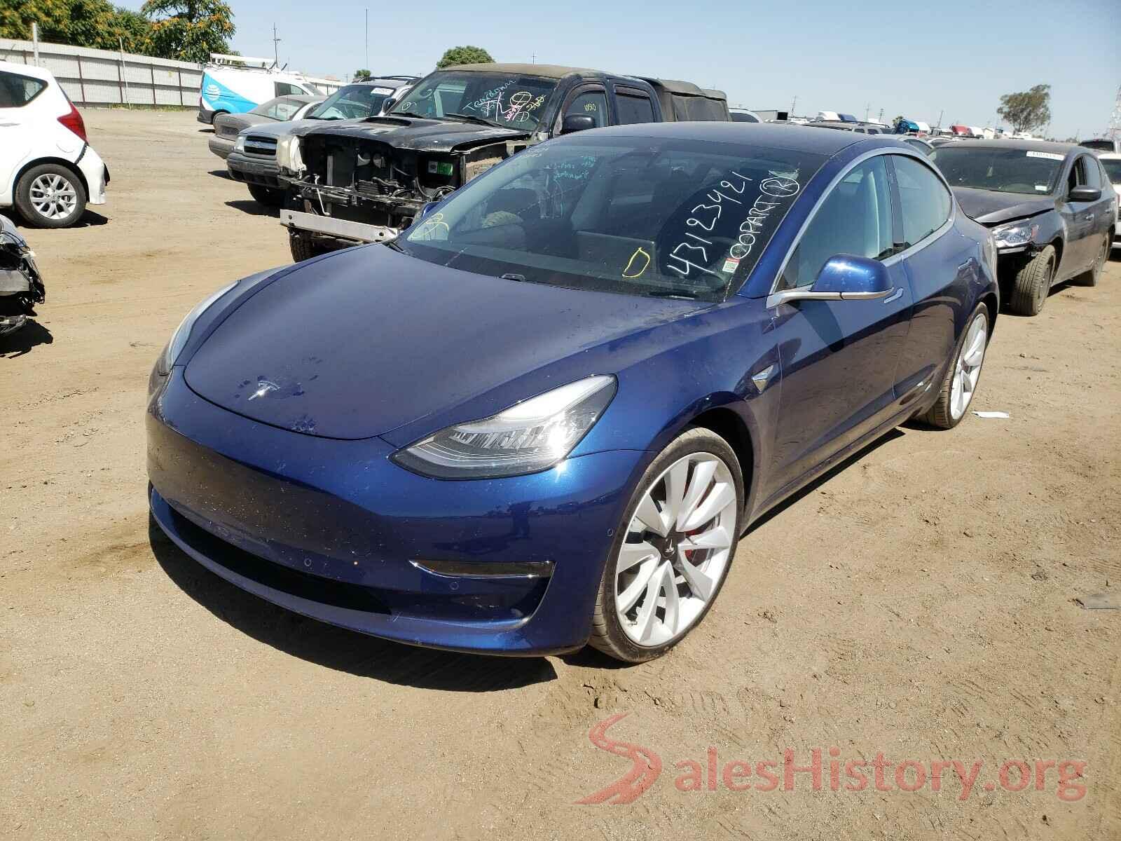 5YJ3E1EB5KF323379 2019 TESLA MODEL 3