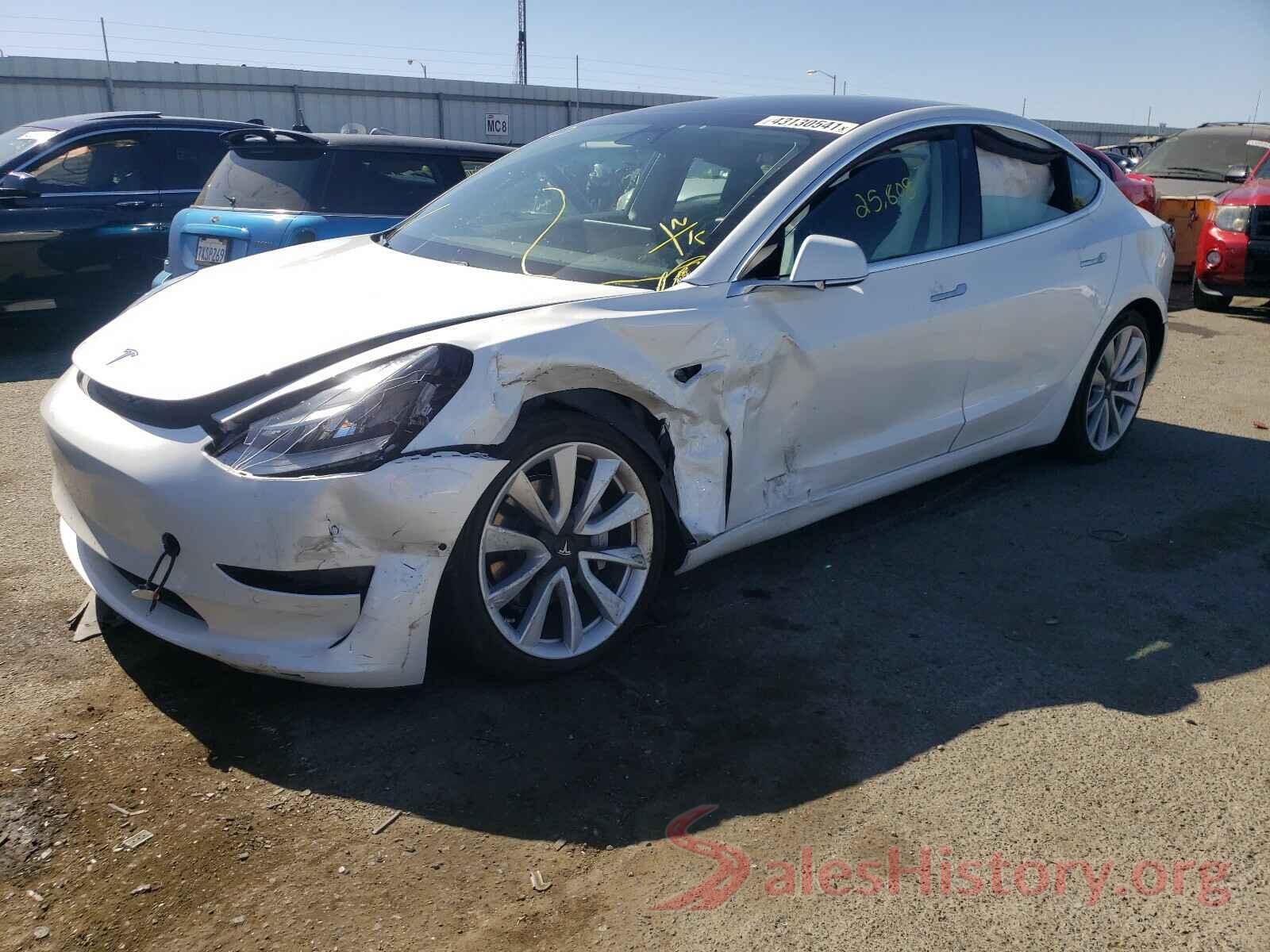 5YJ3E1EA8KF332083 2019 TESLA MODEL 3