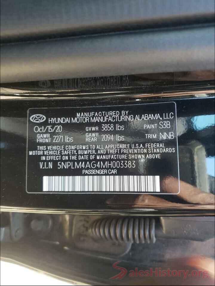 5NPLM4AG4MH003383 2021 HYUNDAI ELANTRA