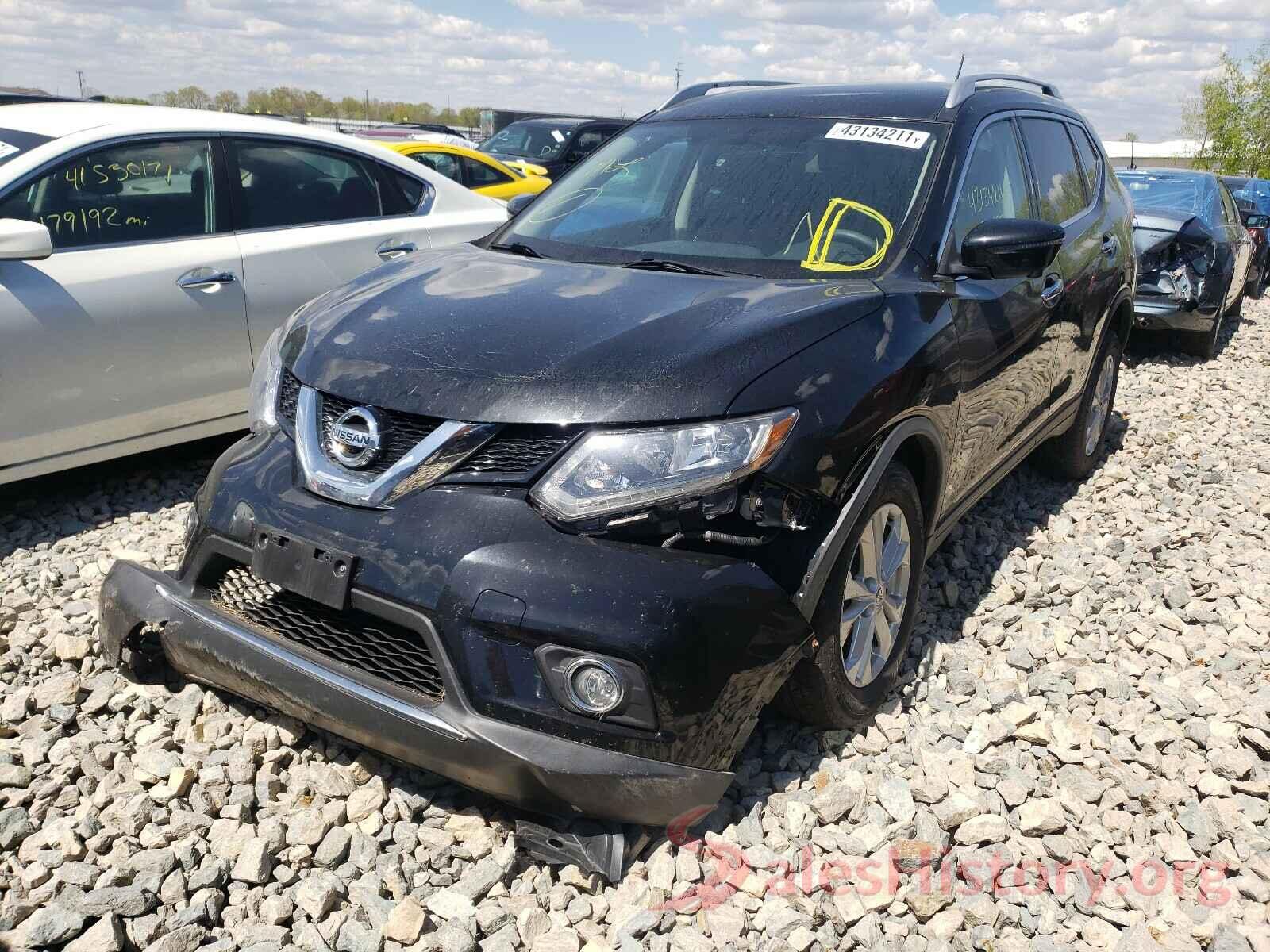 KNMAT2MV7GP671650 2016 NISSAN ROGUE