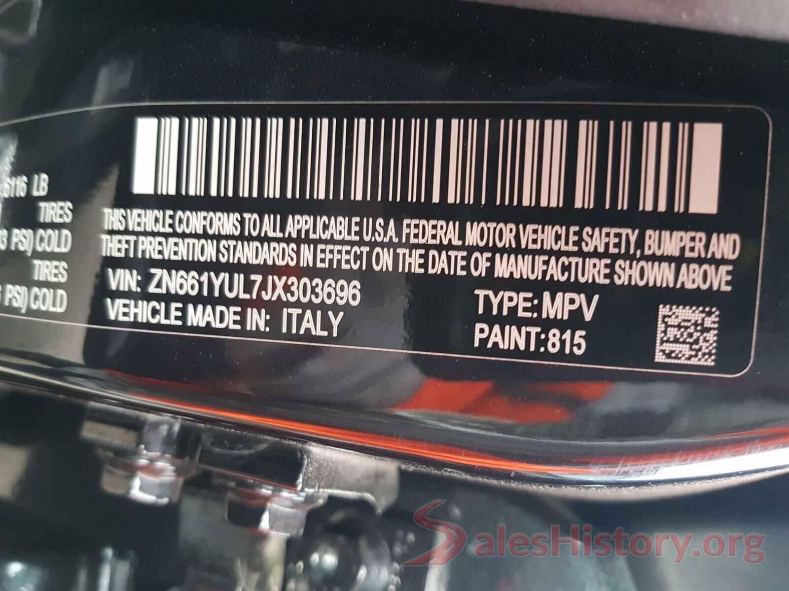 ZN661YUL7JX303696 2018 MASERATI ALL MODELS