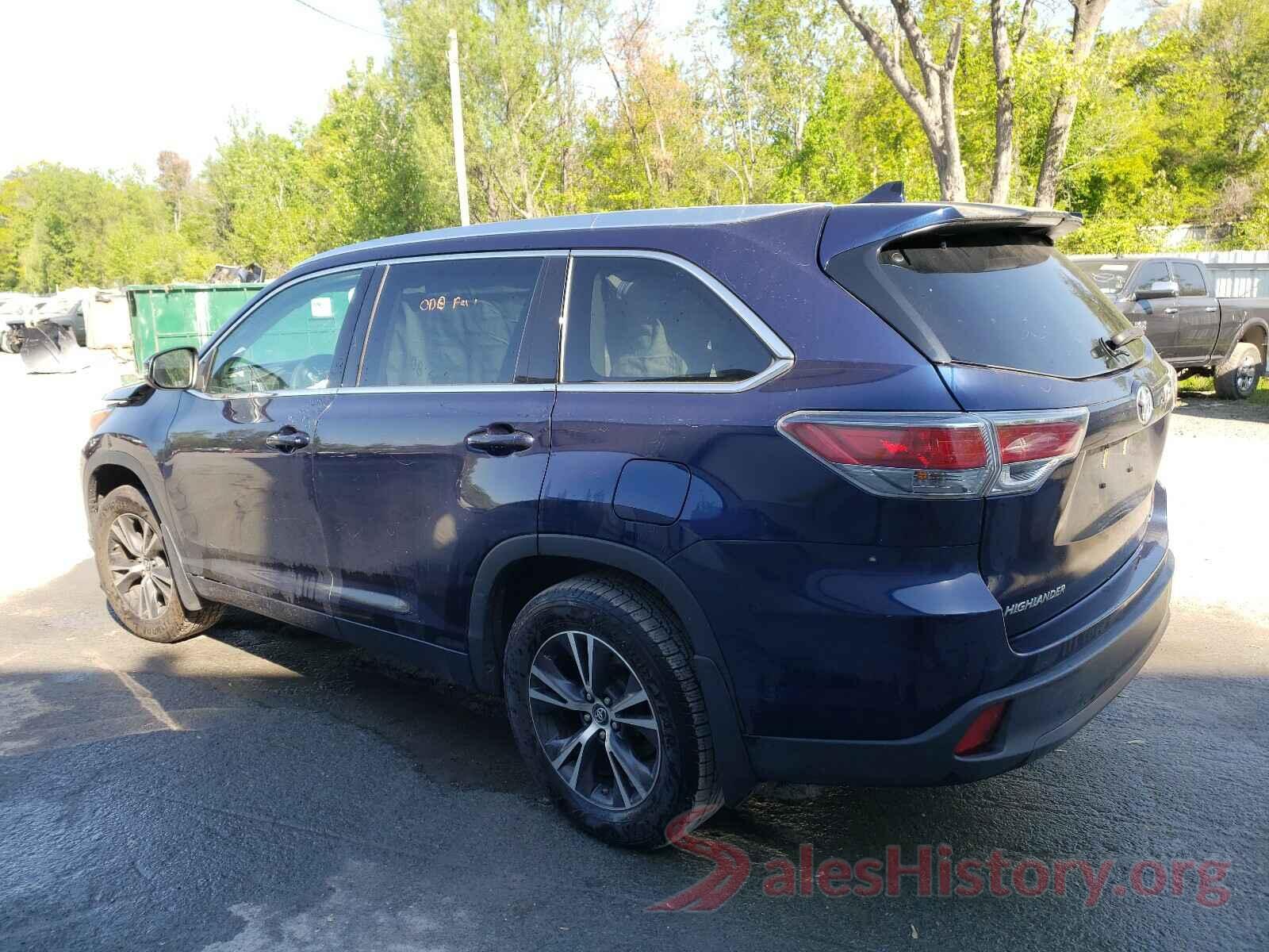 5TDJKRFH8GS306581 2016 TOYOTA HIGHLANDER