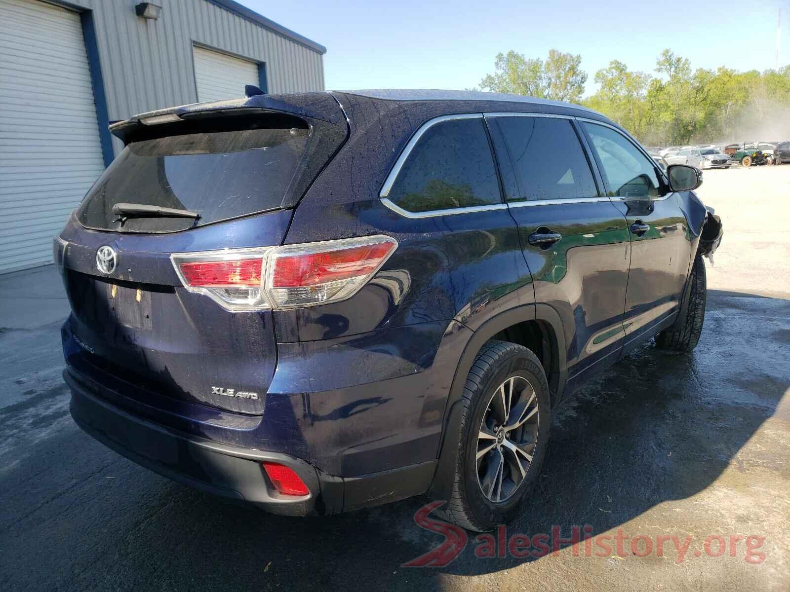 5TDJKRFH8GS306581 2016 TOYOTA HIGHLANDER