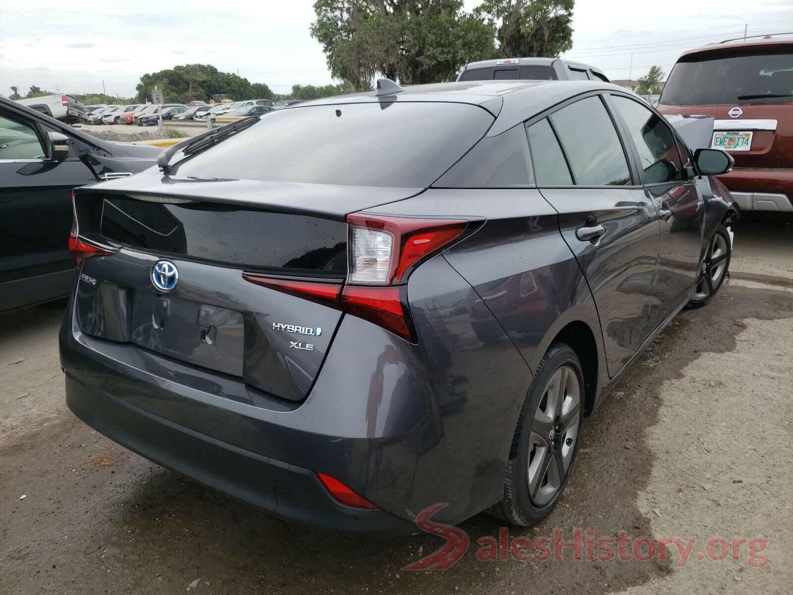 JTDKARFU5K3096939 2019 TOYOTA PRIUS