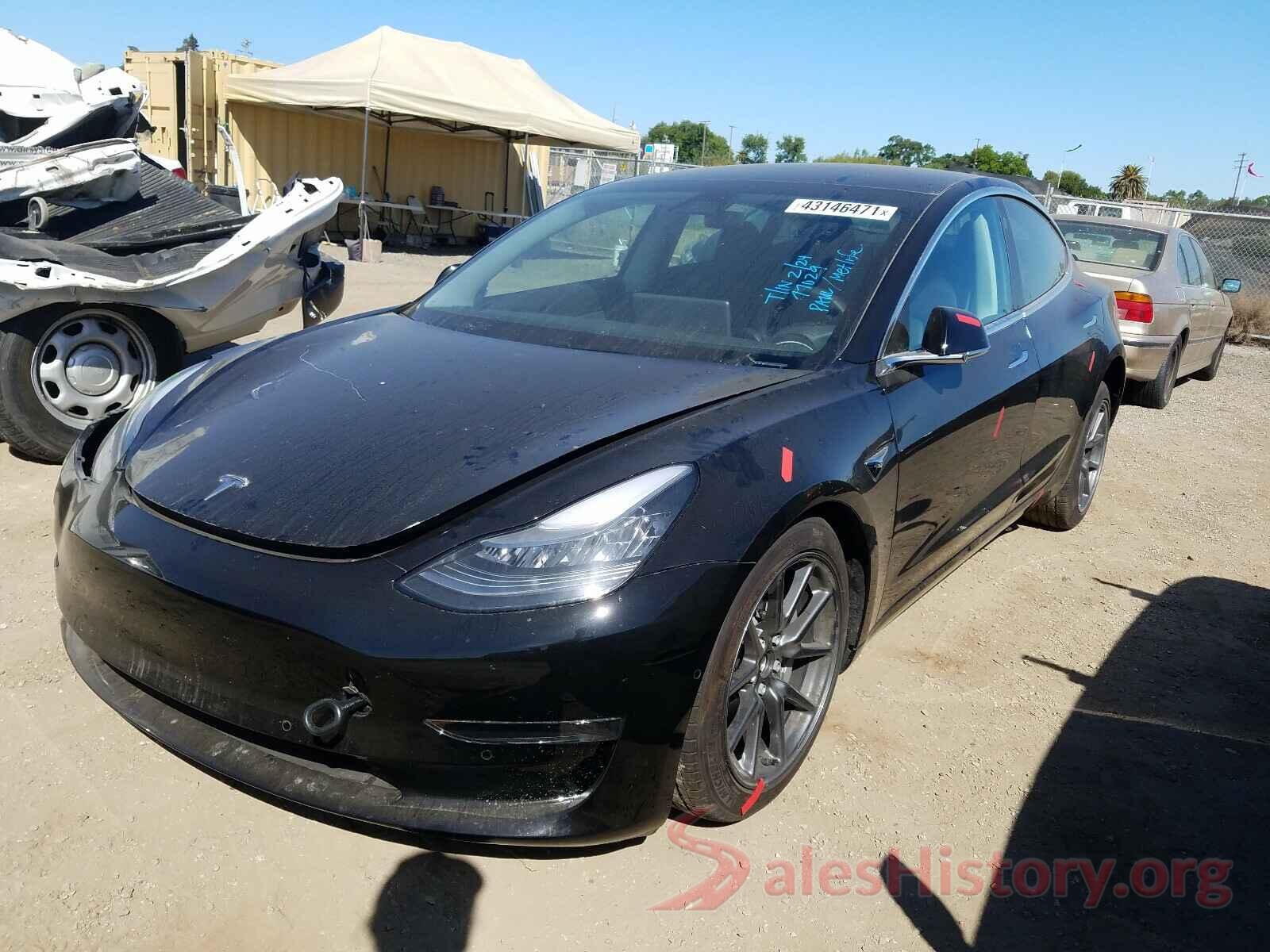 5YJ3E1EAXKF485757 2019 TESLA MODEL 3