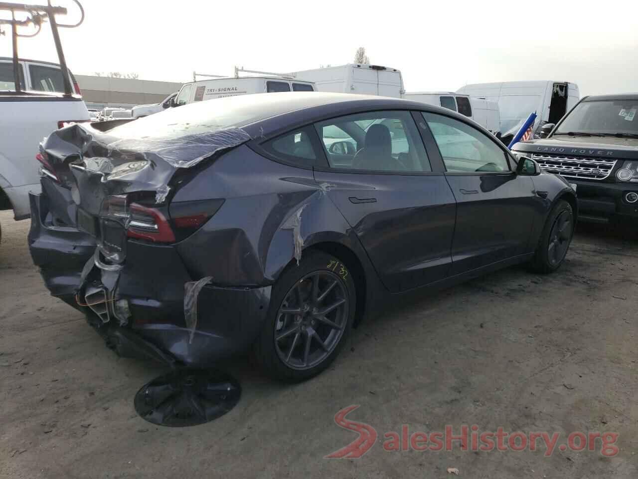 5YJ3E1EB8NF190329 2022 TESLA MODEL 3