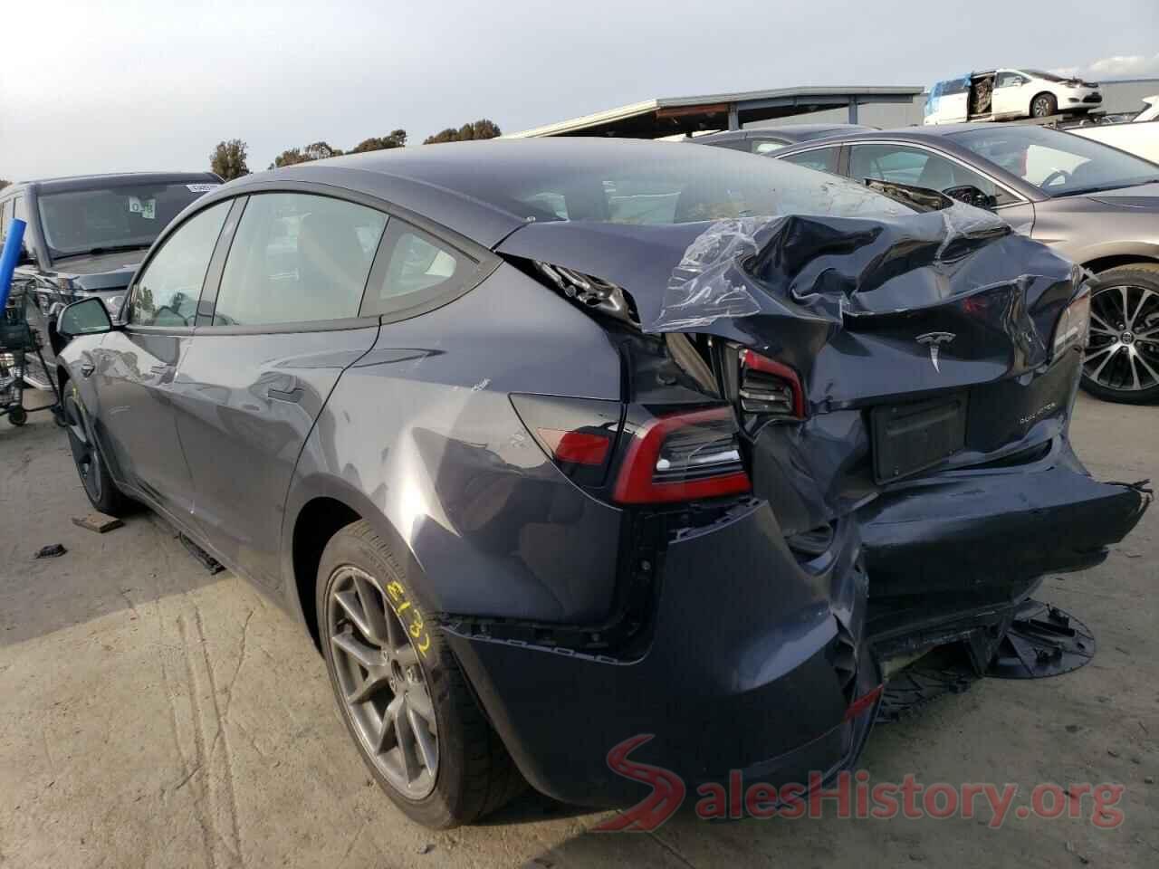 5YJ3E1EB8NF190329 2022 TESLA MODEL 3