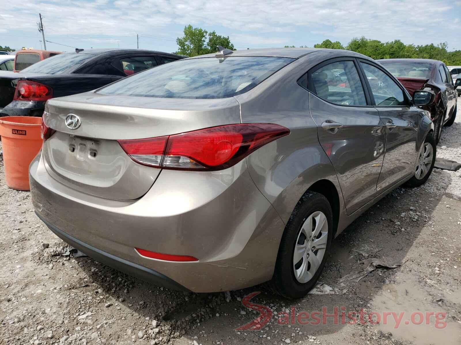 5NPDH4AEXGH690106 2016 HYUNDAI ELANTRA