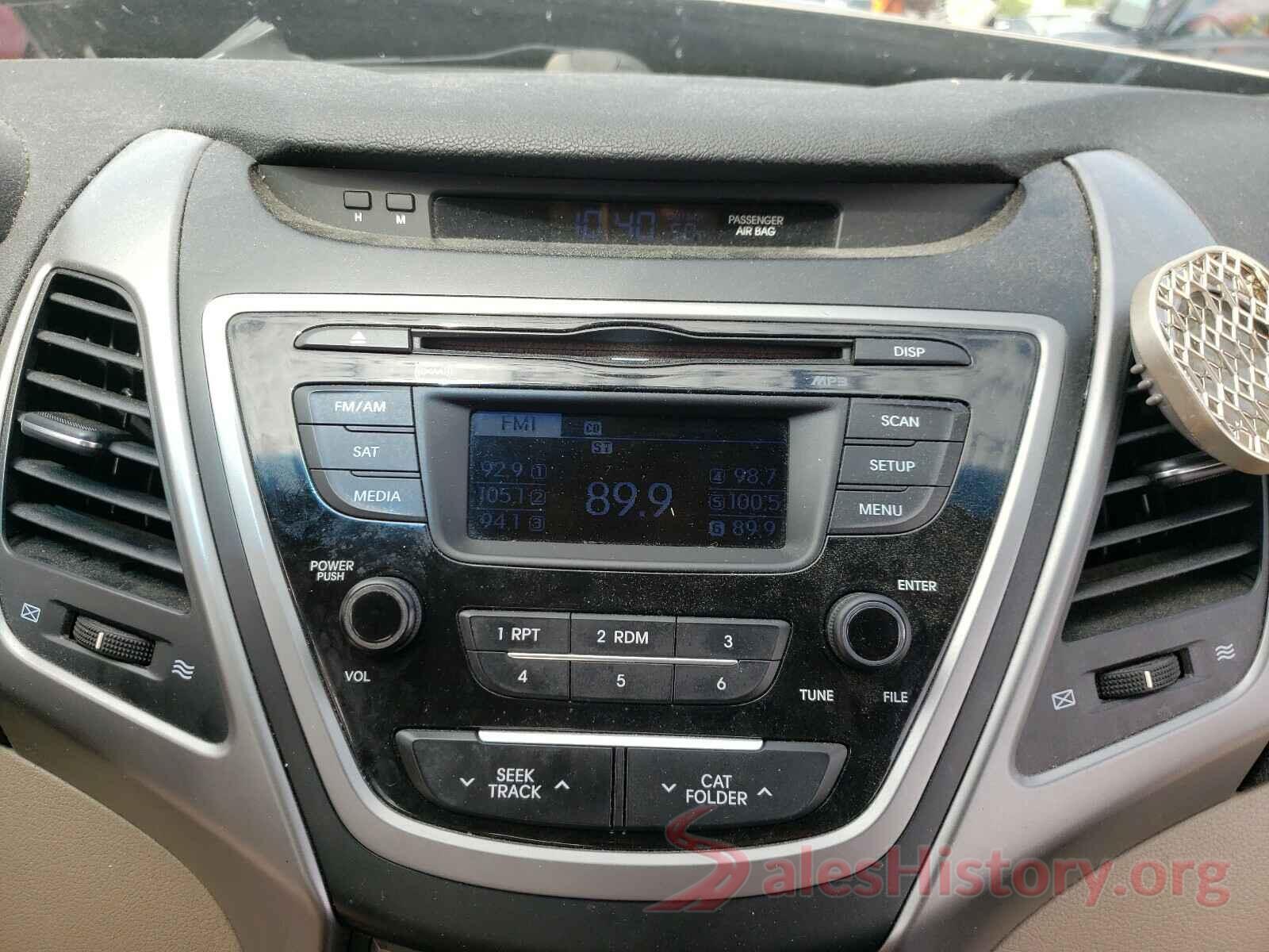 5NPDH4AEXGH690106 2016 HYUNDAI ELANTRA