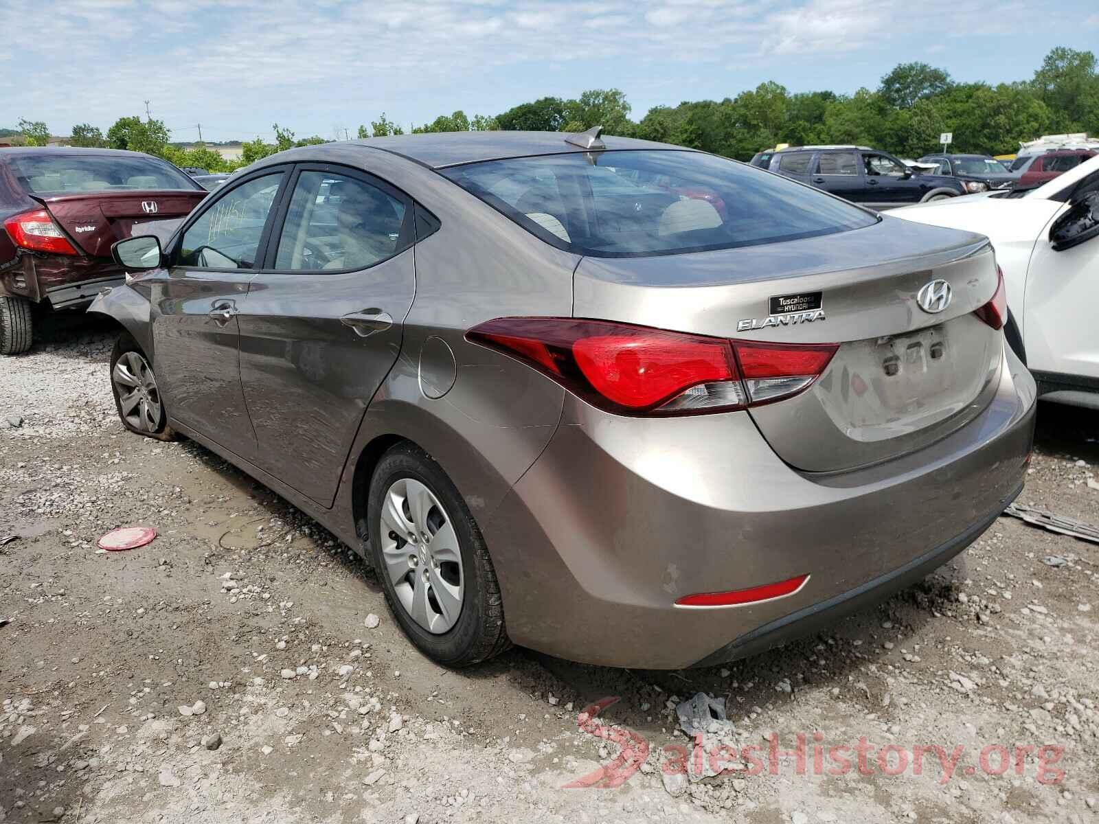 5NPDH4AEXGH690106 2016 HYUNDAI ELANTRA