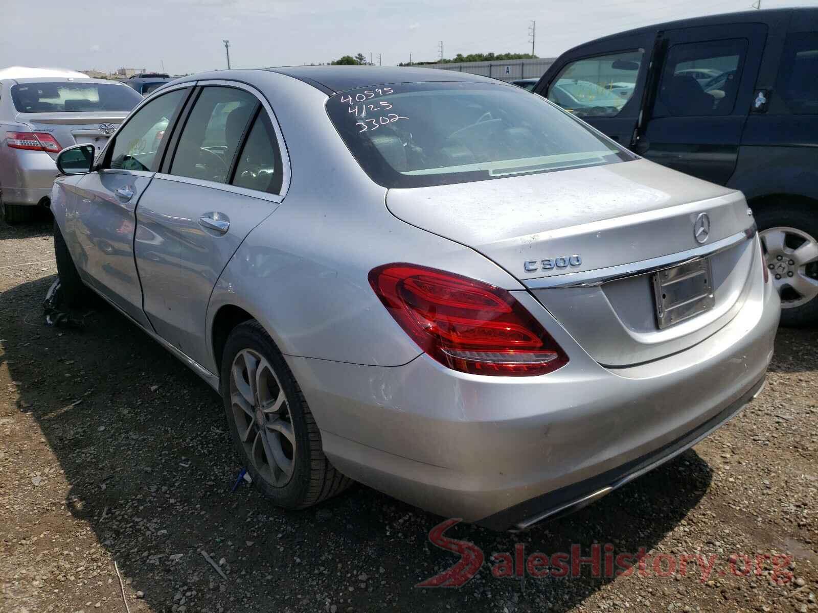 55SWF4KB4HU183302 2017 MERCEDES-BENZ C CLASS