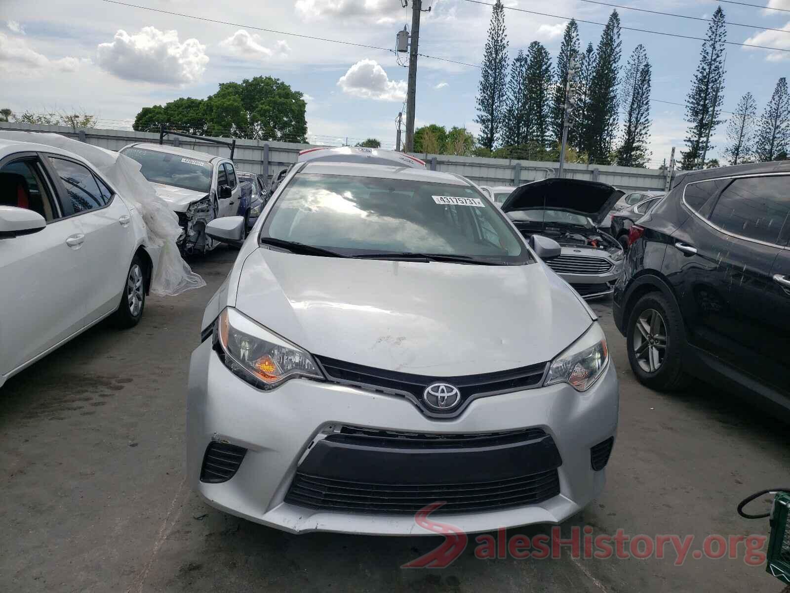 5YFBURHE1GP545383 2016 TOYOTA COROLLA