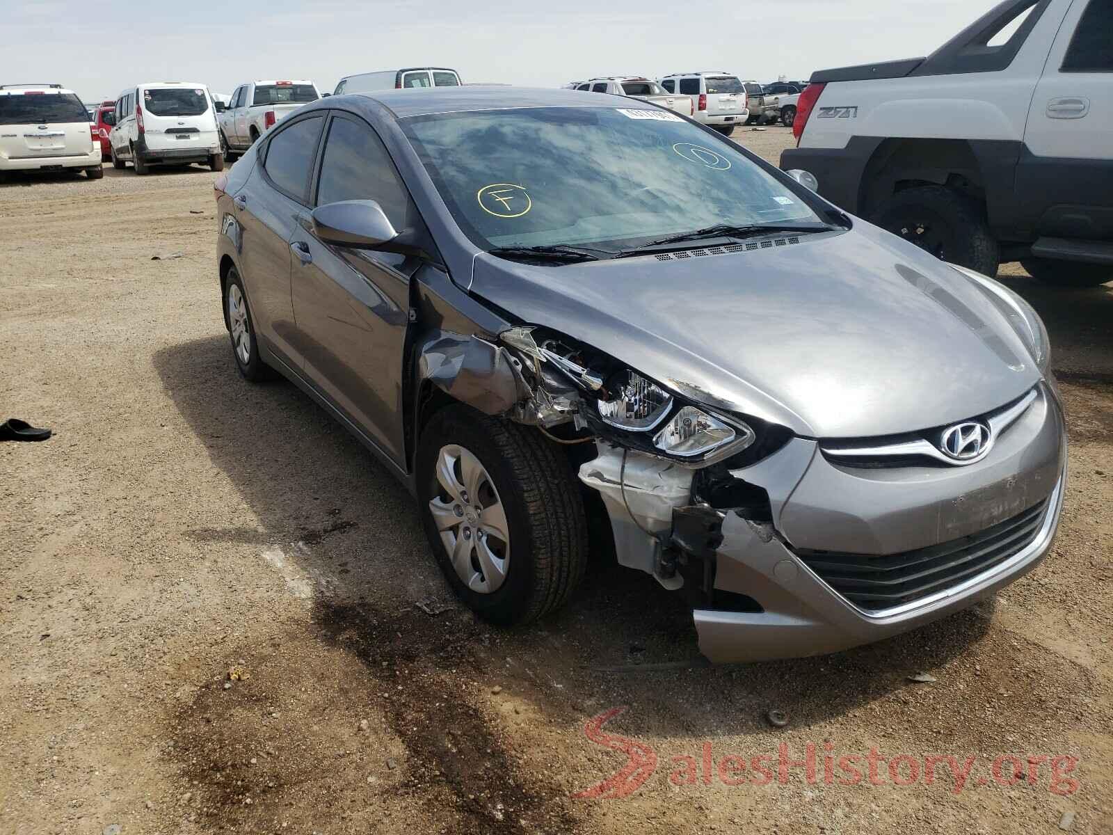 KMHDH4AE0GU647119 2016 HYUNDAI ELANTRA