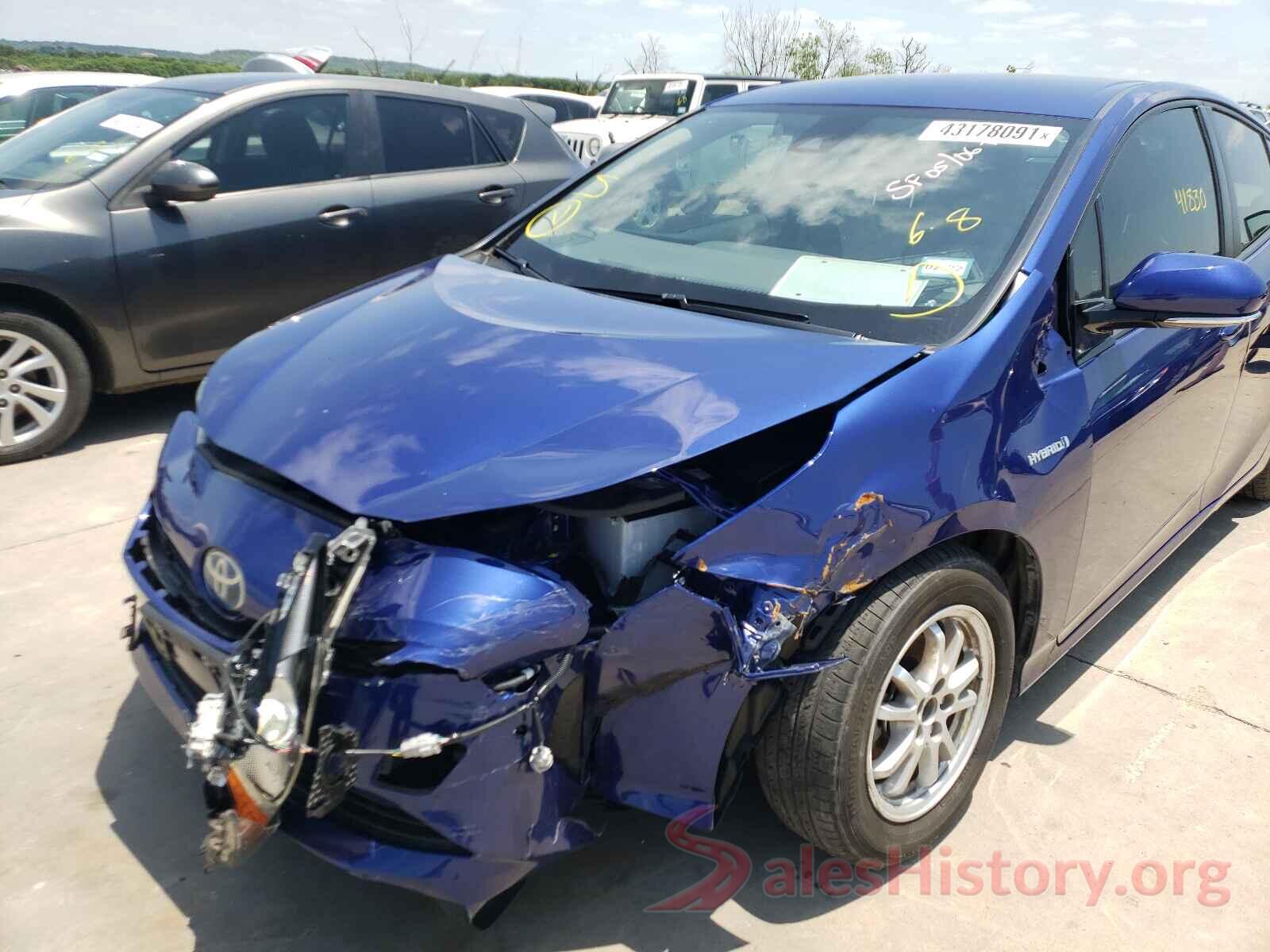 JTDKBRFU5J3589323 2018 TOYOTA PRIUS