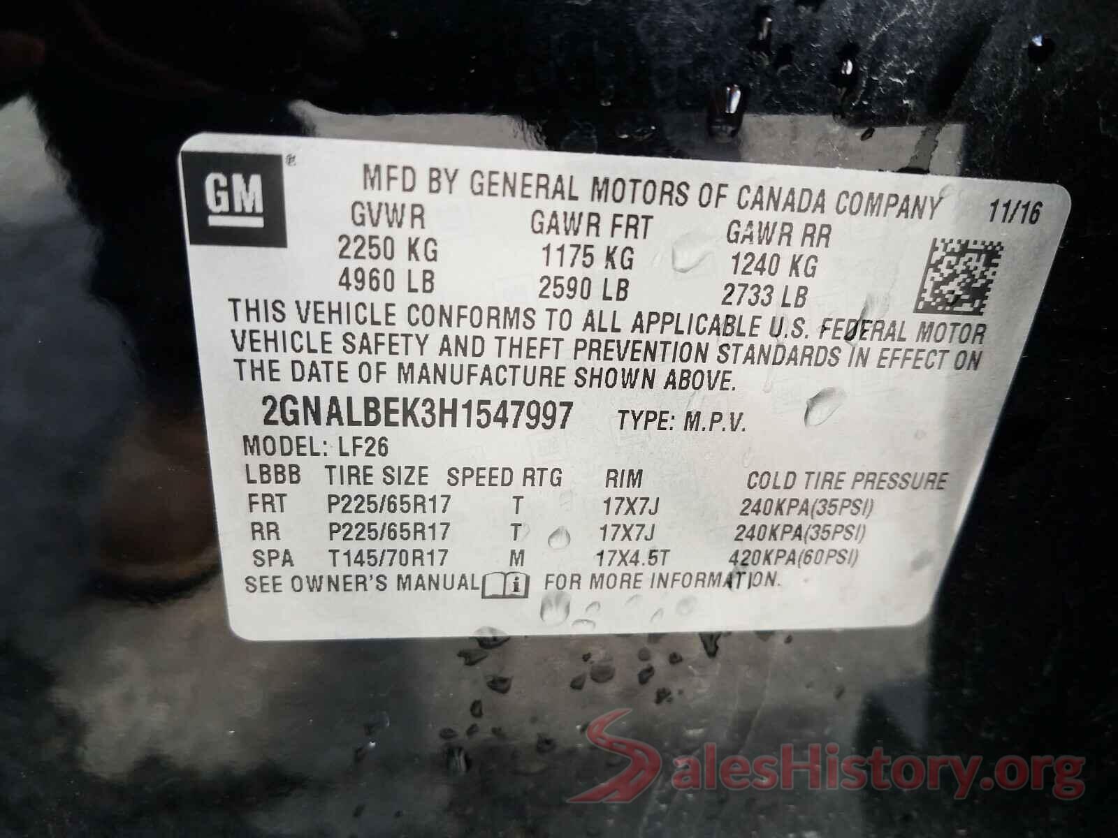 2GNALBEK3H1547997 2017 CHEVROLET EQUINOX