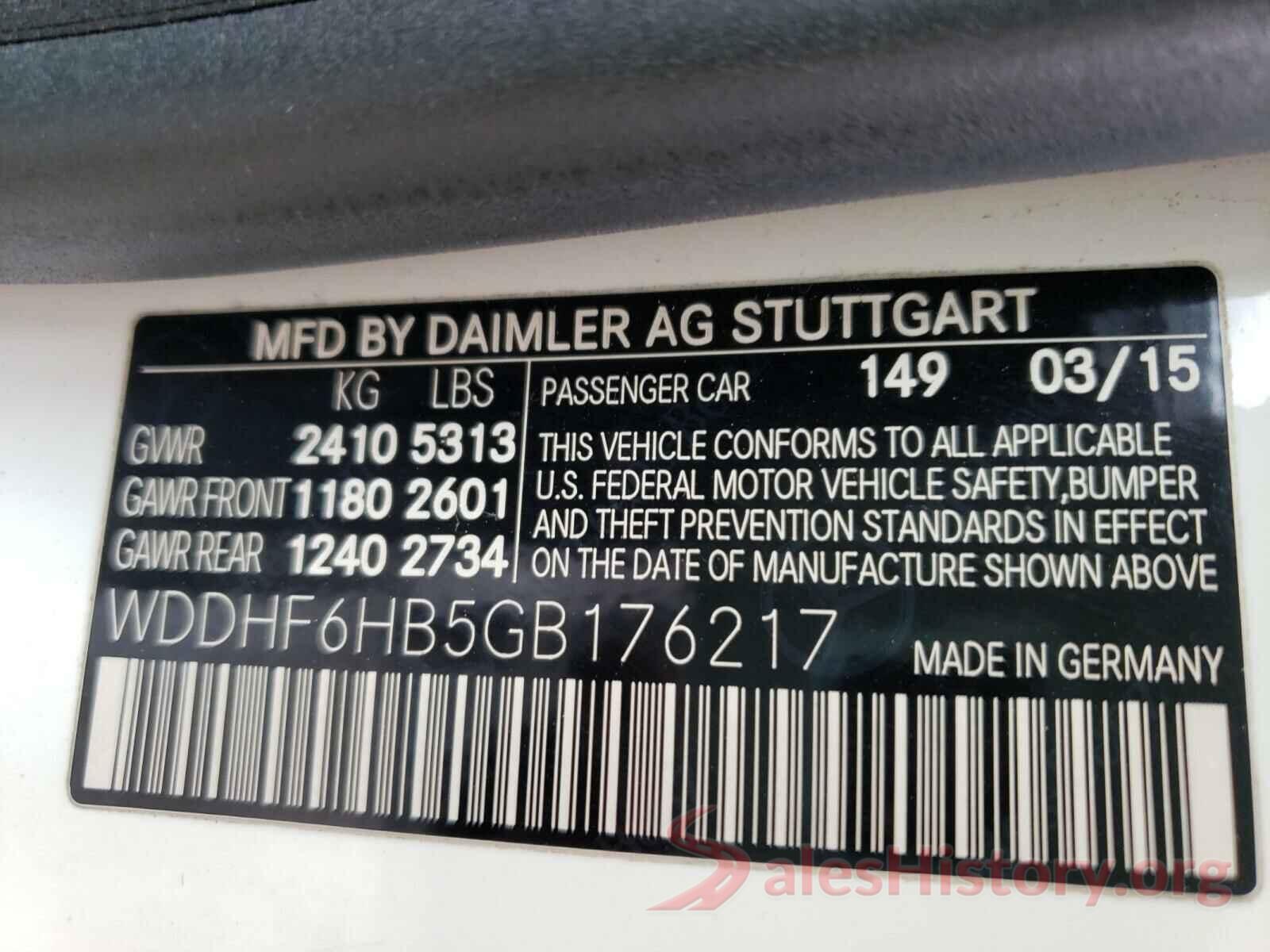 WDDHF6HB5GB176217 2016 MERCEDES-BENZ E CLASS