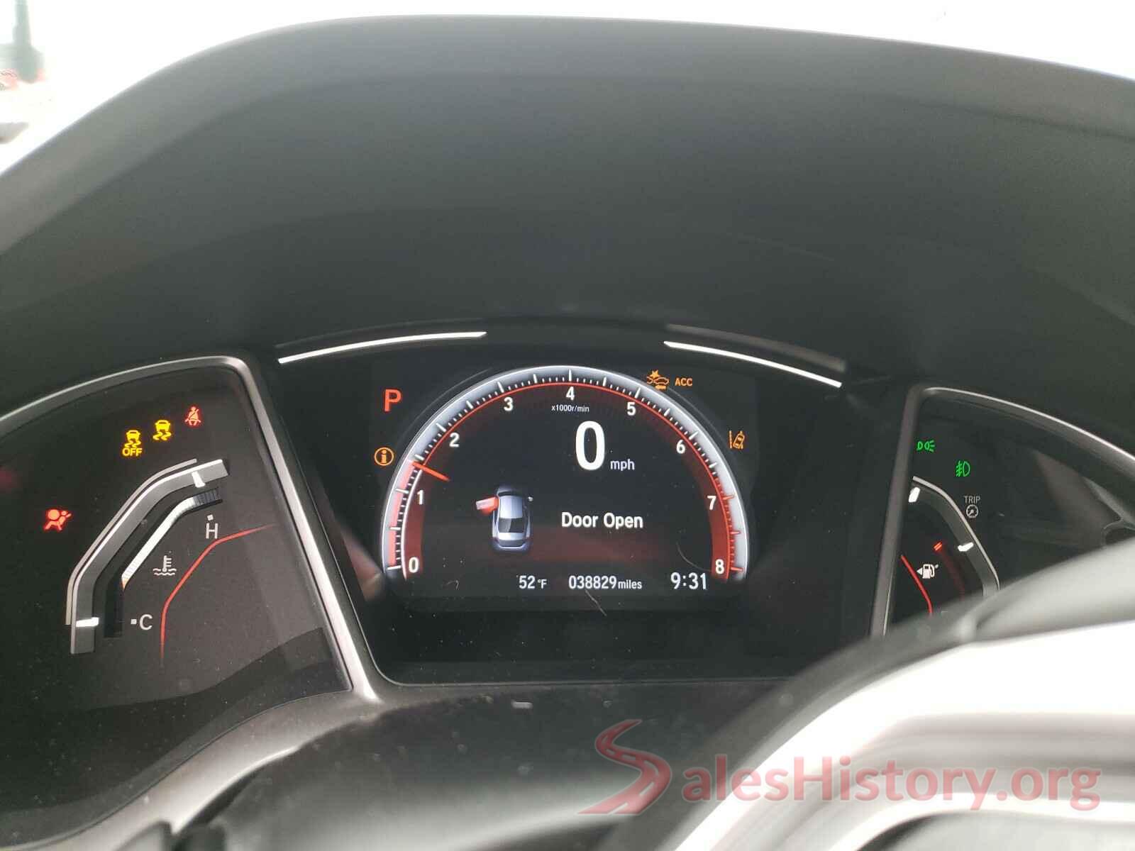 2HGFC2F86KH605862 2019 HONDA CIVIC