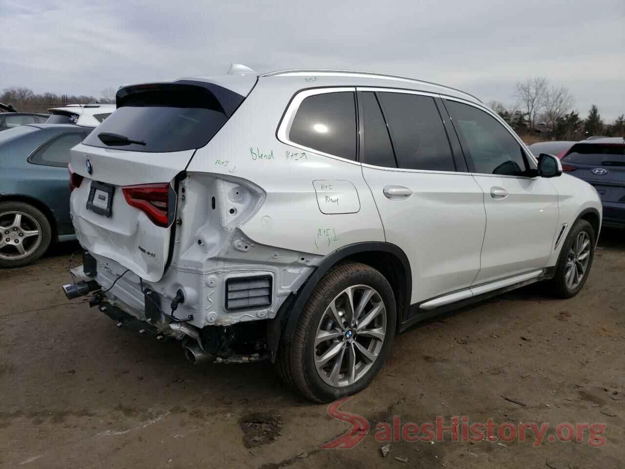 5UXTR9C56KLR10279 2019 BMW X3