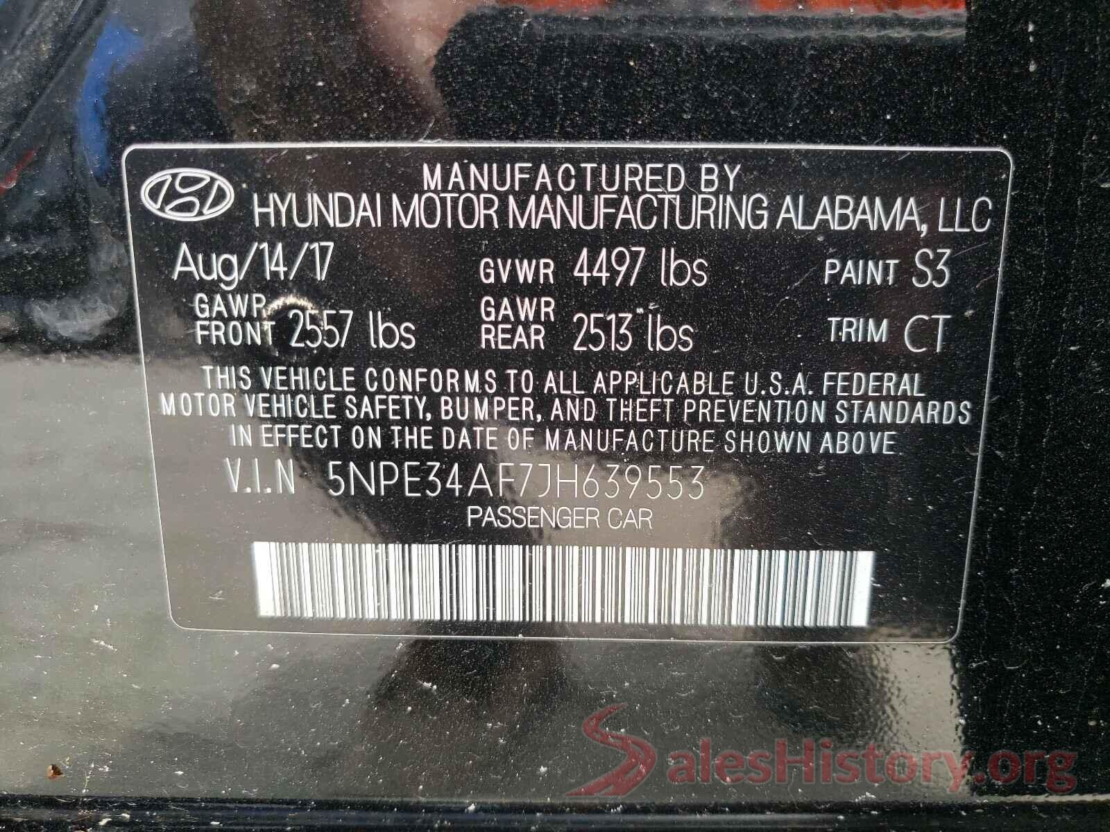 5NPE34AF7JH639553 2018 HYUNDAI SONATA