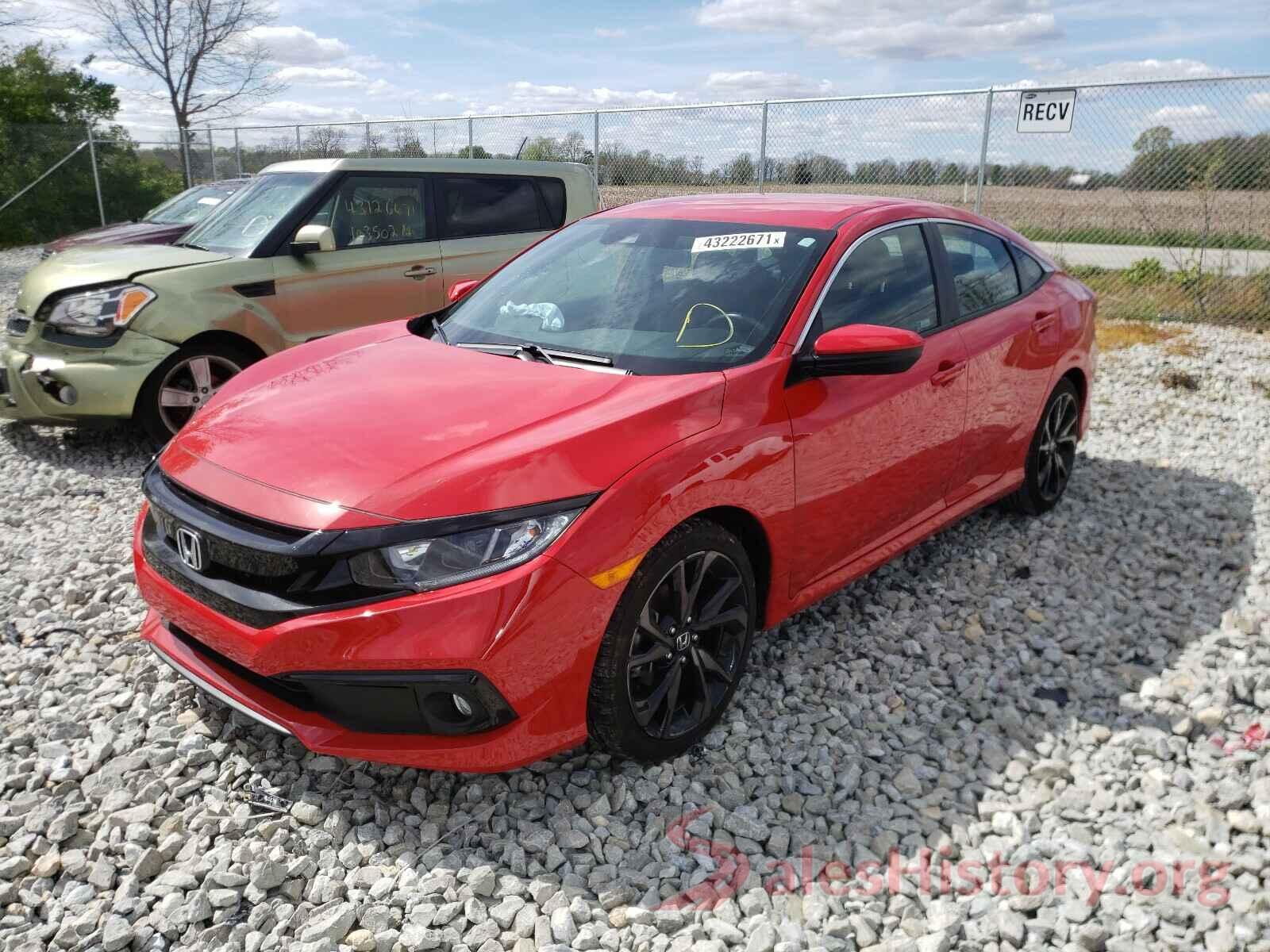 2HGFC2F8XKH578262 2019 HONDA CIVIC