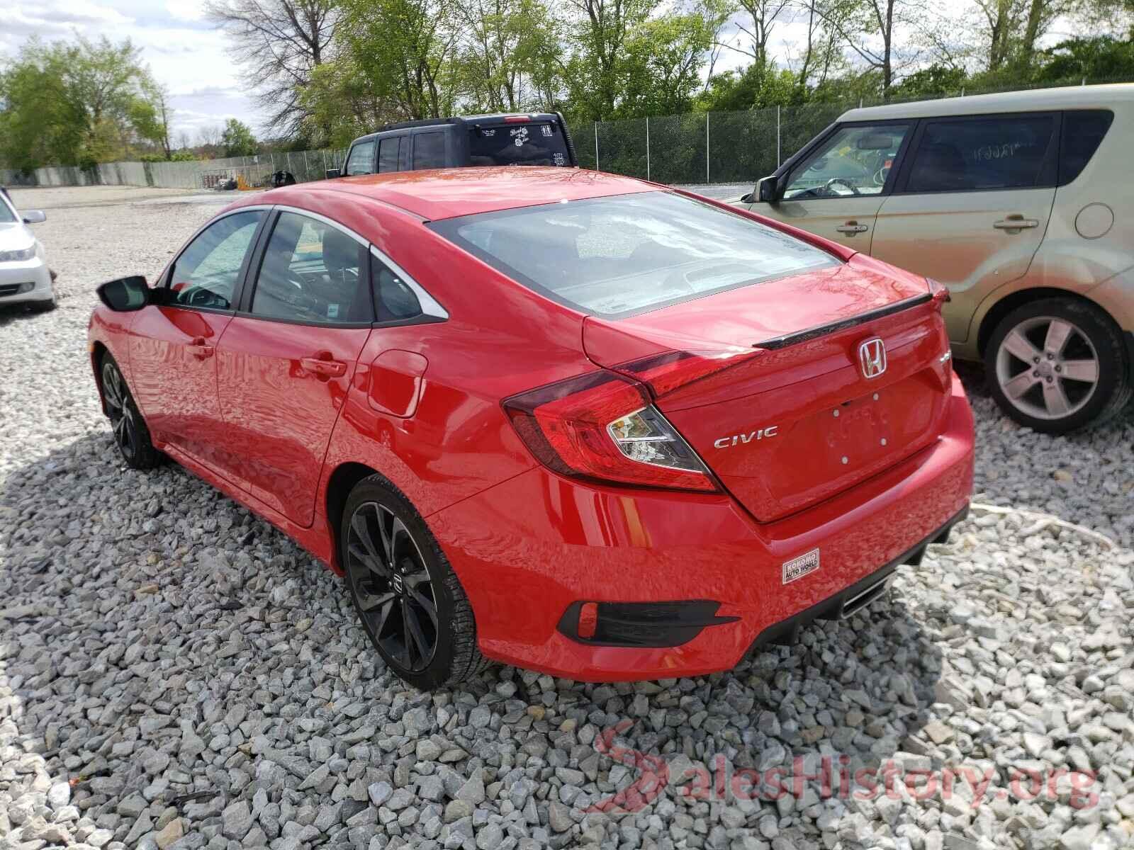 2HGFC2F8XKH578262 2019 HONDA CIVIC