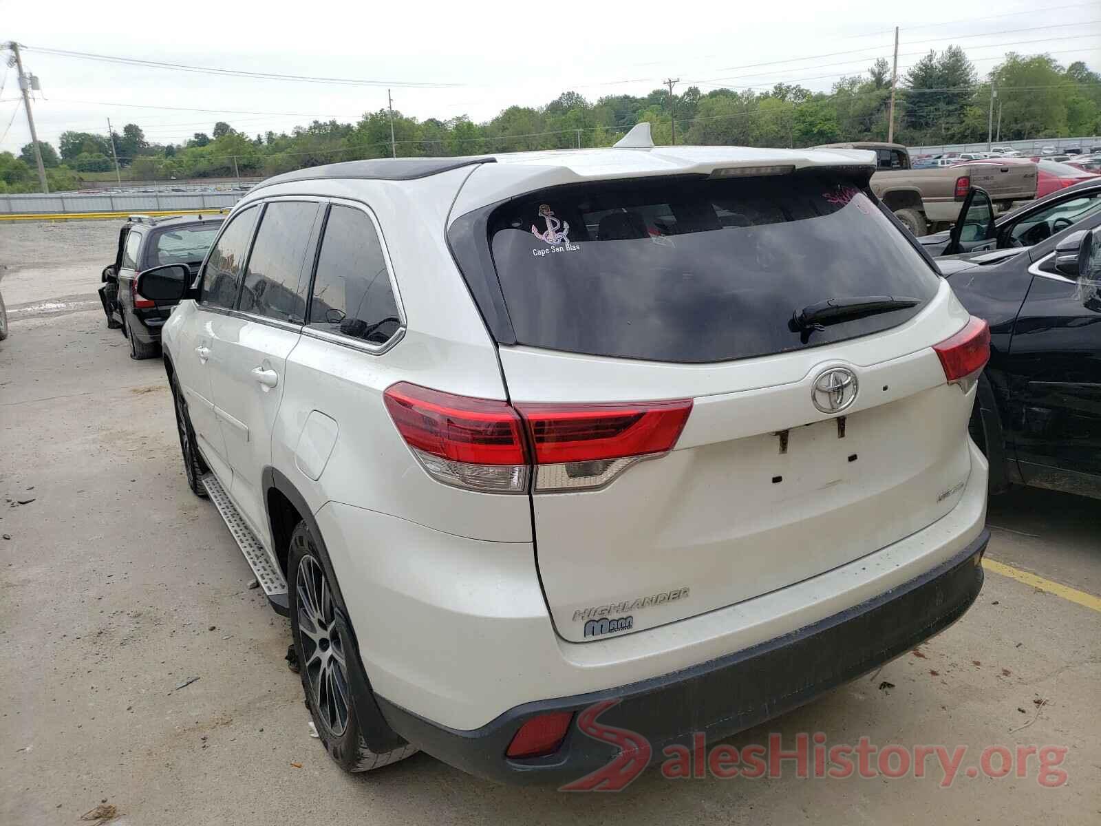 5TDJZRFH5JS552085 2018 TOYOTA HIGHLANDER