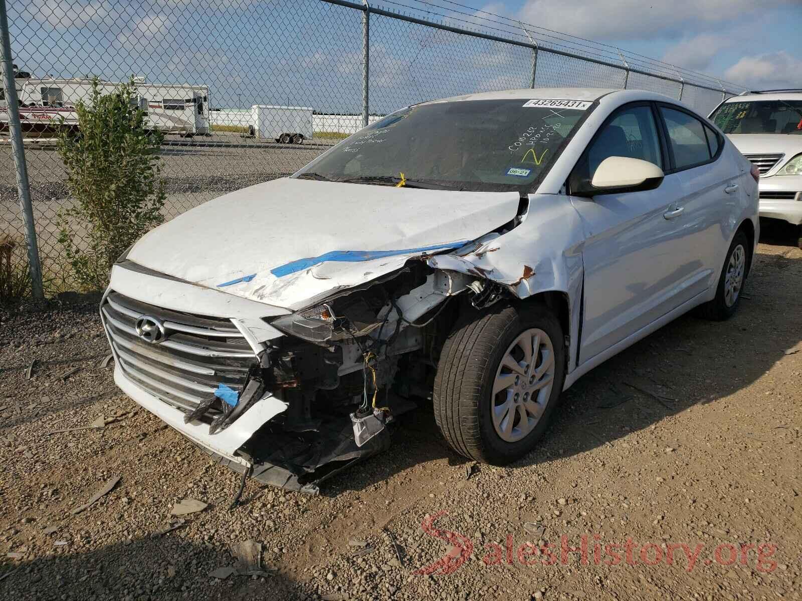 5NPD74LF4HH164015 2017 HYUNDAI ELANTRA