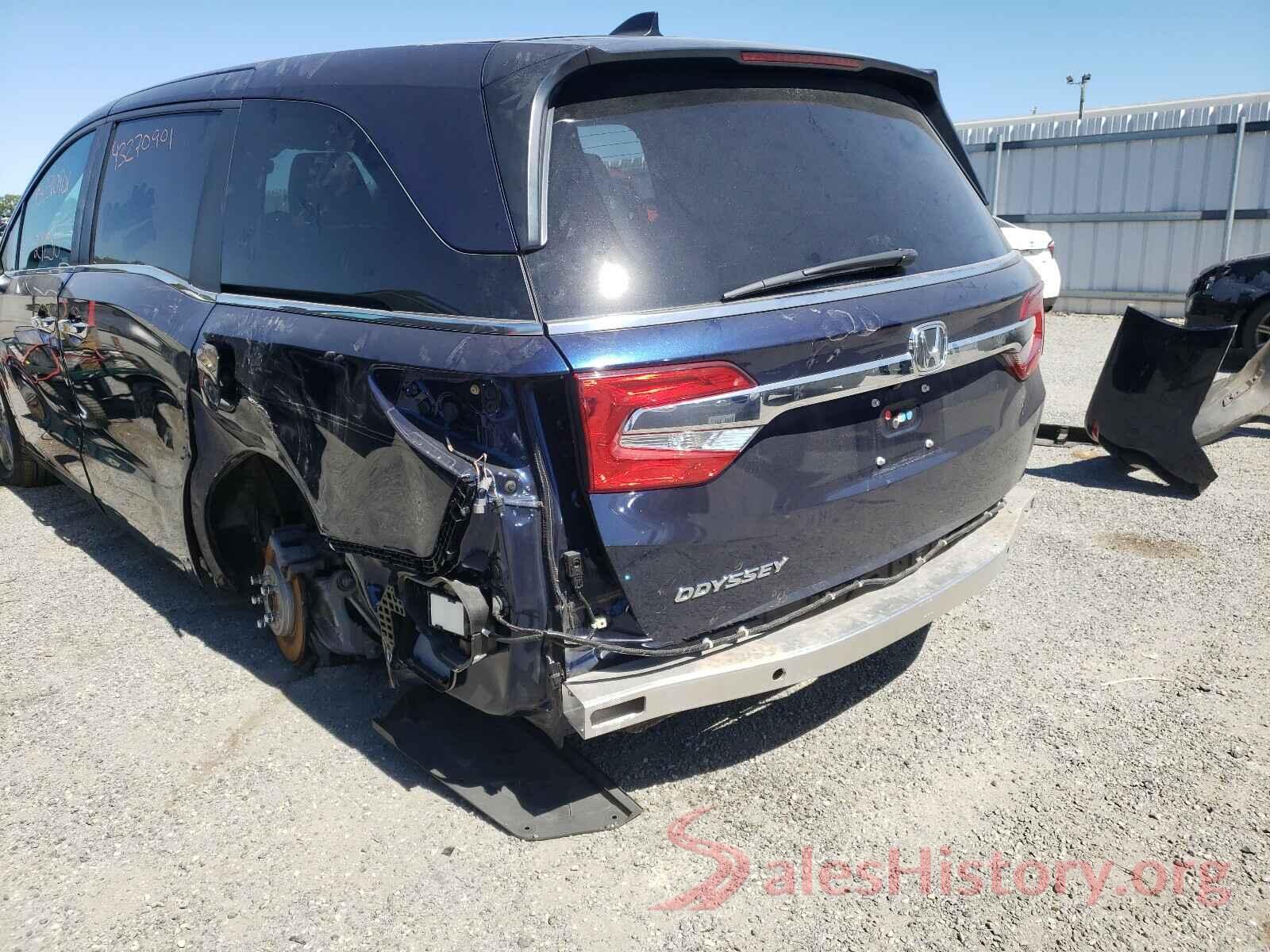 5FNRL6H77LB007262 2020 HONDA ODYSSEY