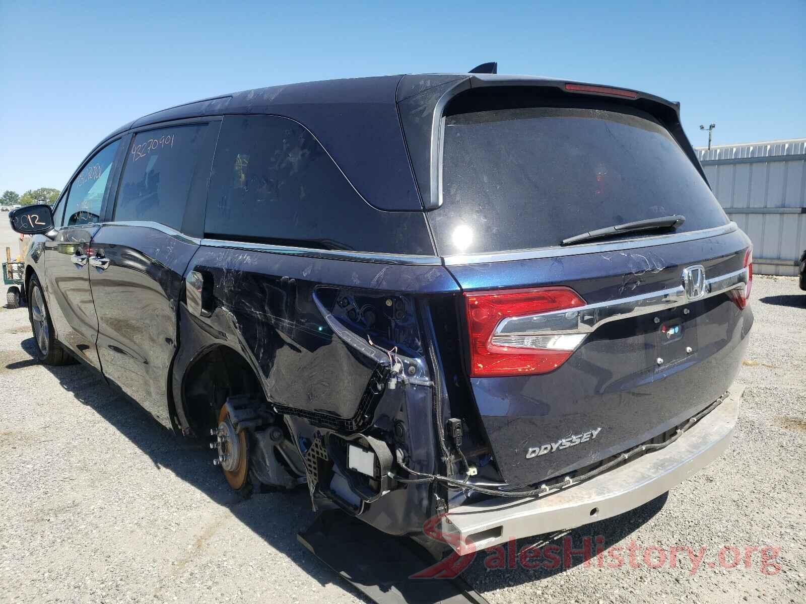 5FNRL6H77LB007262 2020 HONDA ODYSSEY