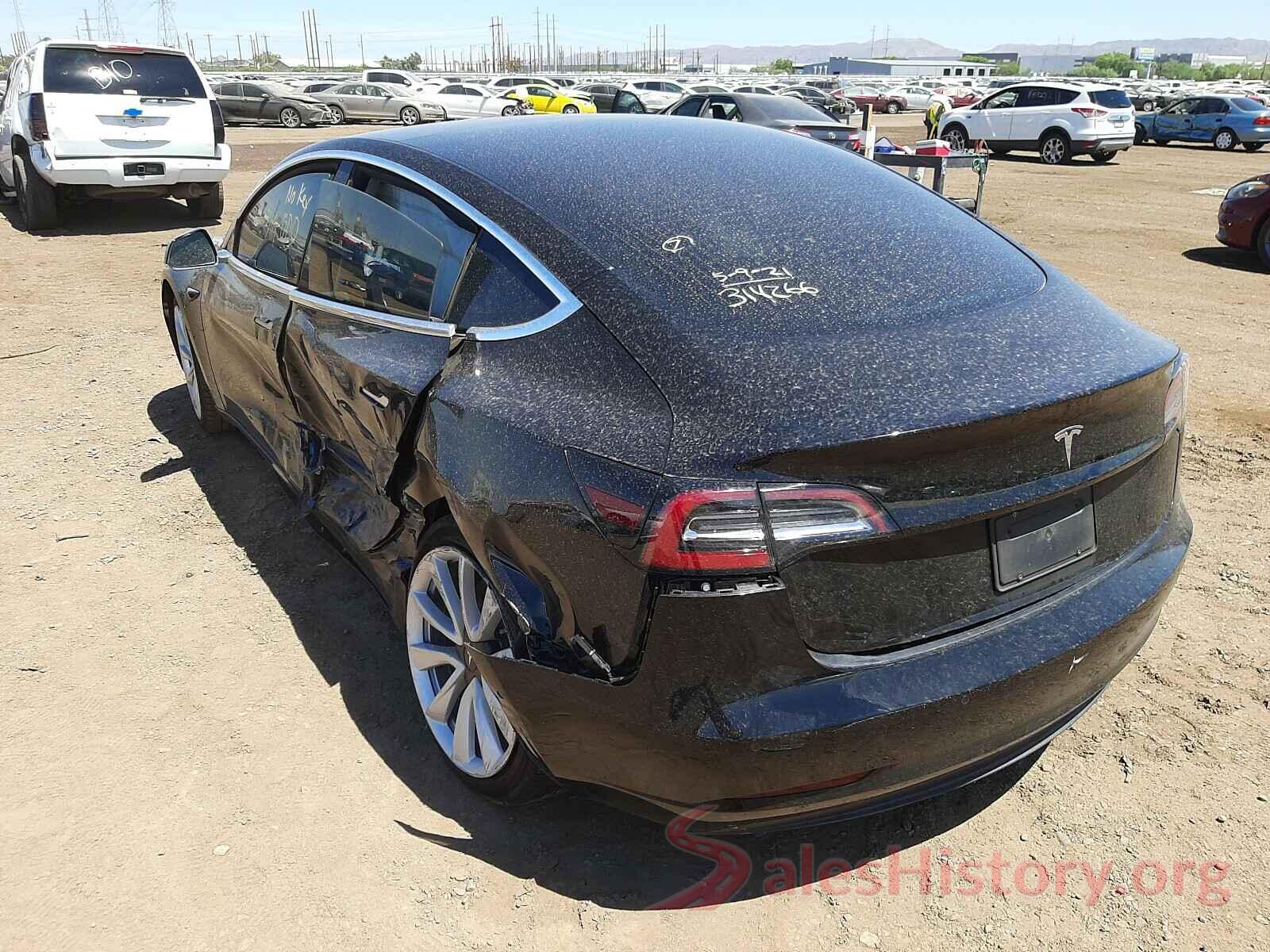 5YJ3E1A3KF314266 2019 TESLA MODEL 3