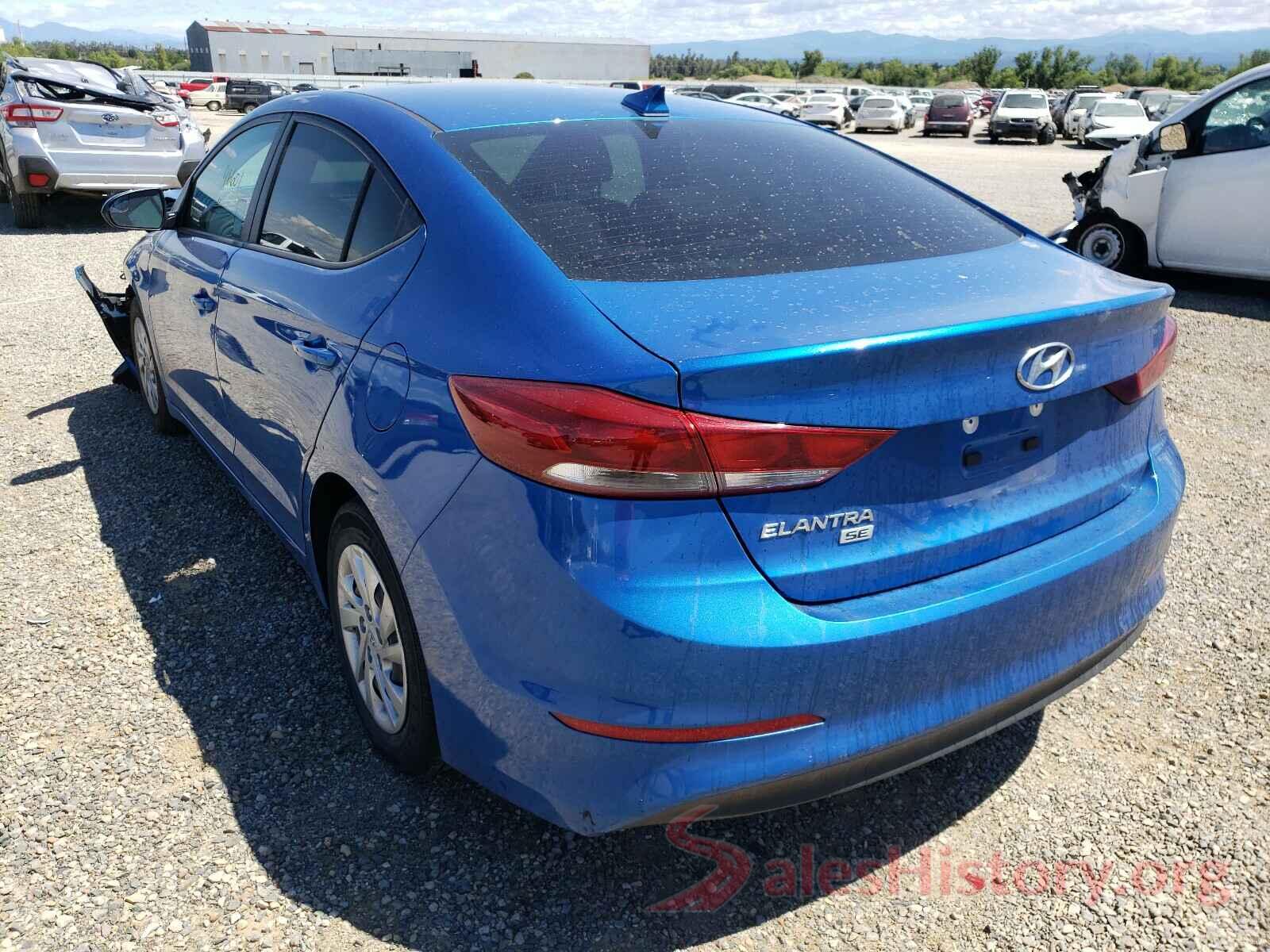 KMHD74LF7HU392253 2017 HYUNDAI ELANTRA