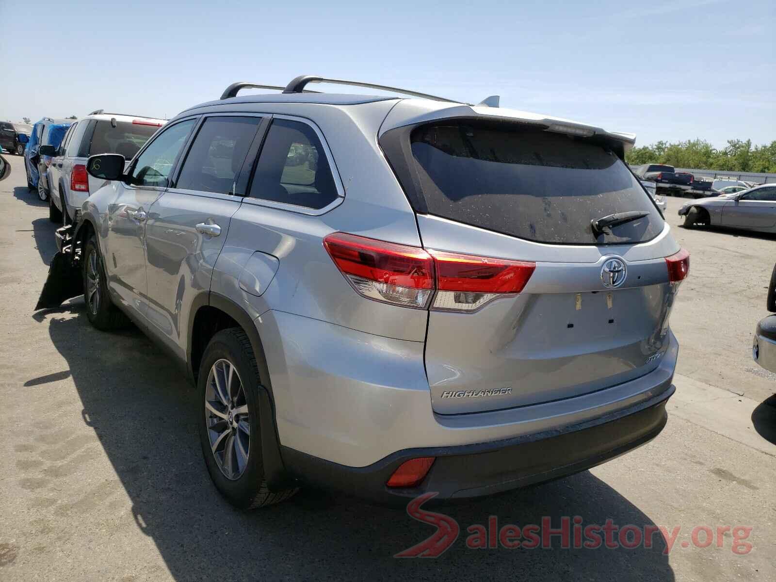 5TDJZRFH9KS934654 2019 TOYOTA HIGHLANDER