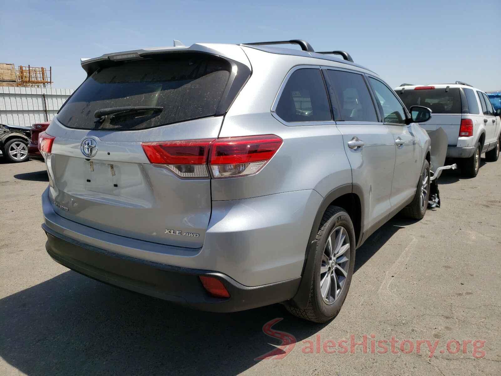 5TDJZRFH9KS934654 2019 TOYOTA HIGHLANDER