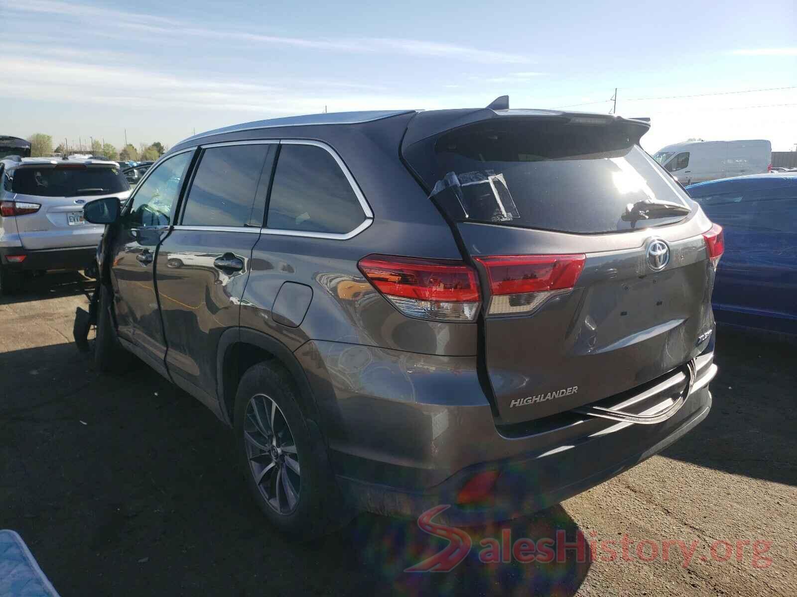 5TDJZRFH2KS580704 2019 TOYOTA HIGHLANDER