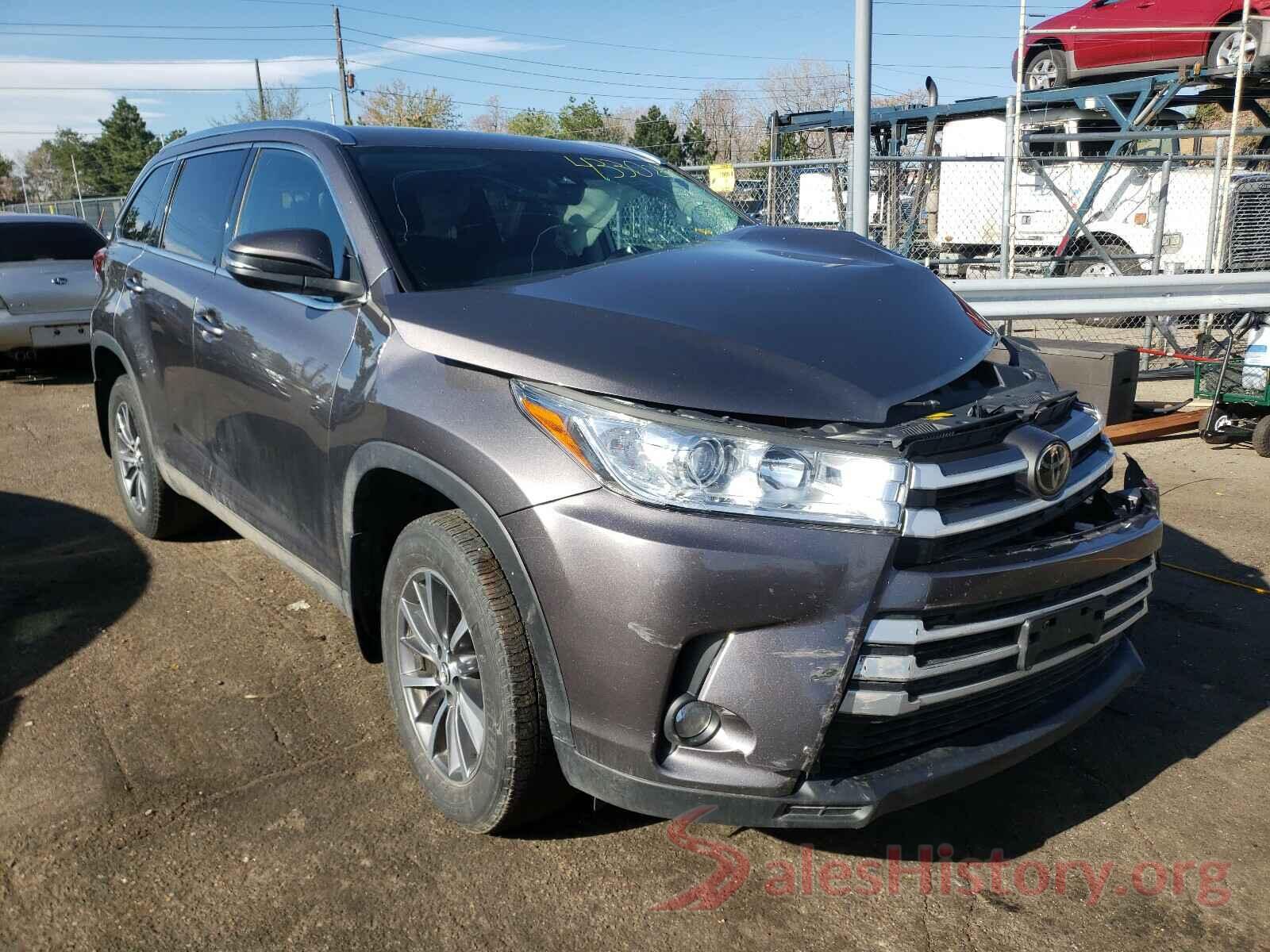 5TDJZRFH2KS580704 2019 TOYOTA HIGHLANDER