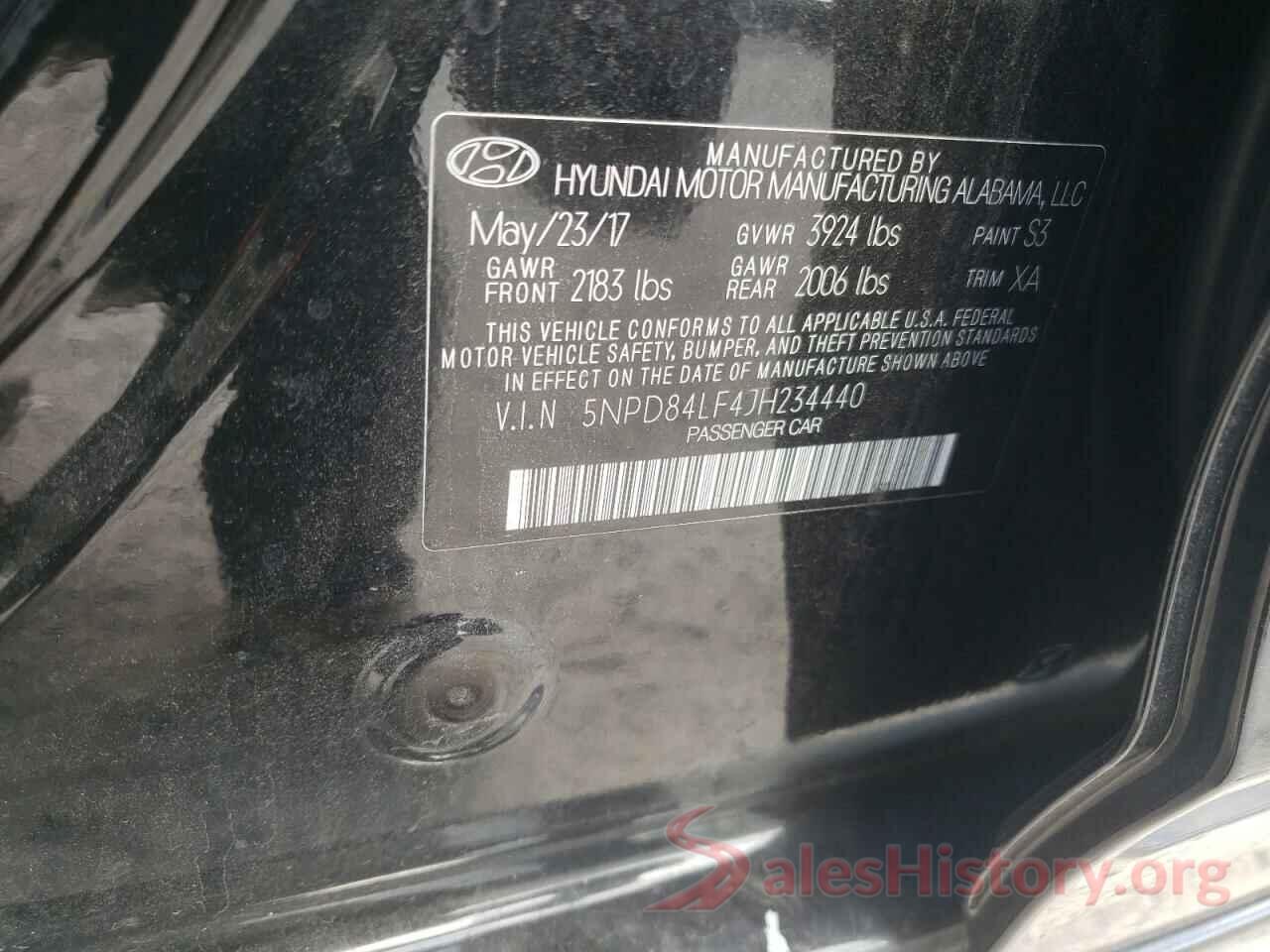 5NPD84LF4JH234440 2018 HYUNDAI ELANTRA